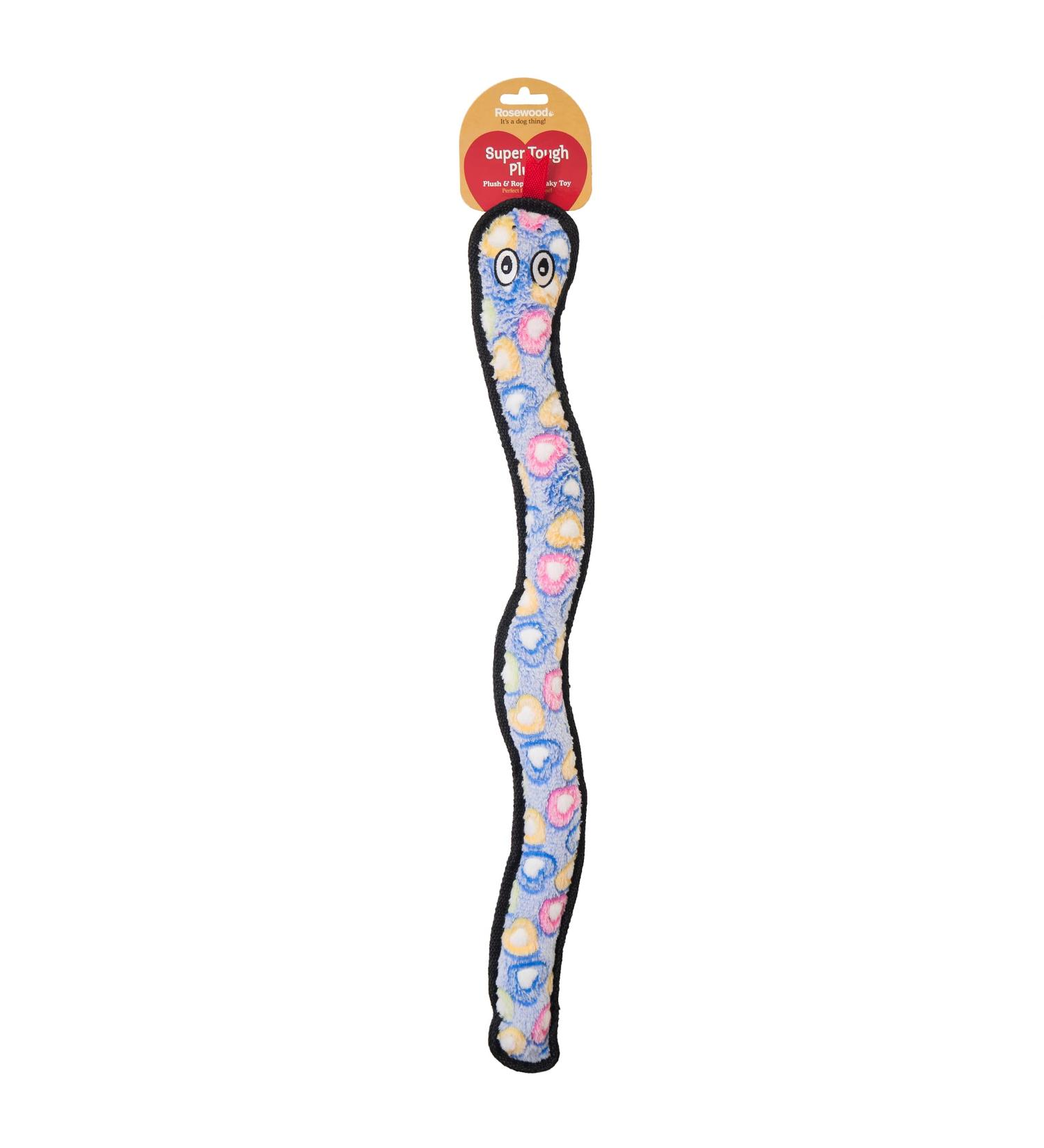Rosewood Rope & Squeak Snake Plush Dog Toy - 69cm - All Breed Sizes - Buy Online on SooperMarket.com