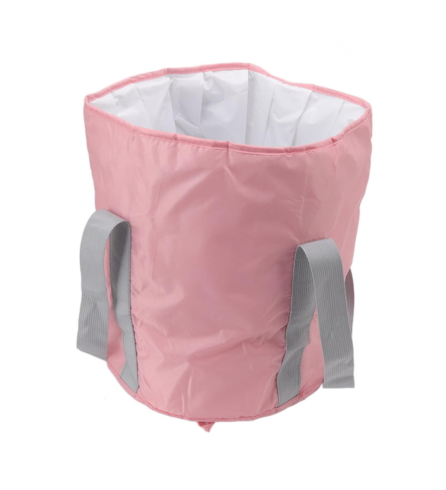 Collapsible Foot Bath Basin Double Layer Foot Bath Basin with Storage Bag Portable Travel Collapsible Foot Basin Folding Foot Bath Tub for Outdoor(pink) - Buy Online on SooperMarket.com
