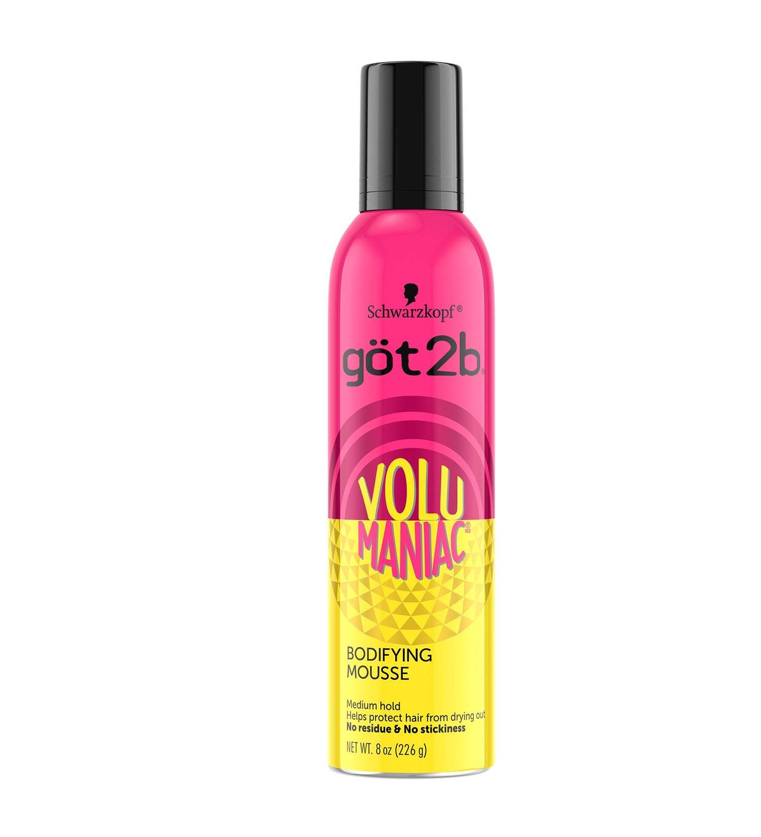 Got2b Volumaniac Bodifying Hair Mousse 8 oz - Add Volume and Body to Your Hair - Buy Online on SooperMarket.com