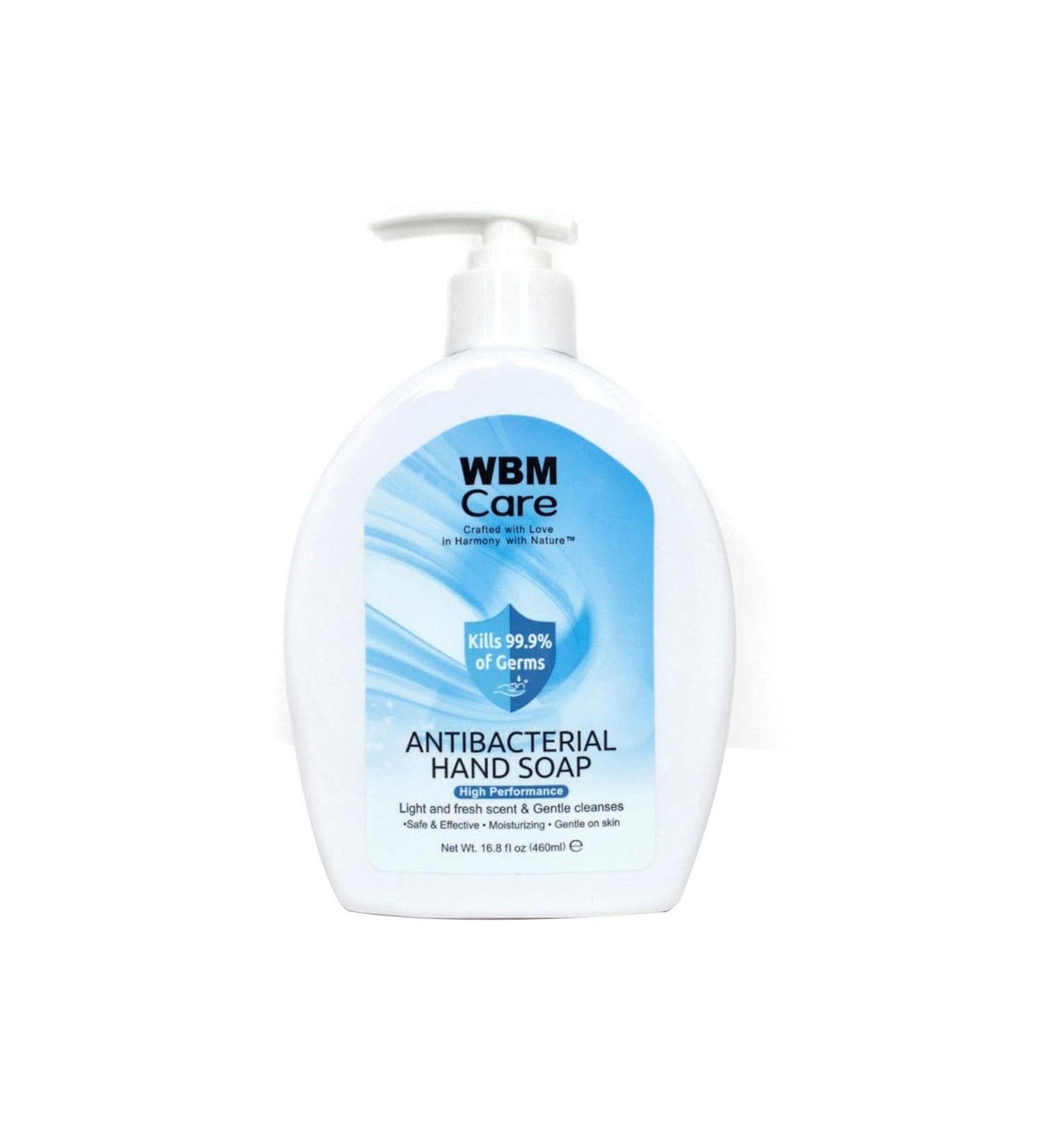 WBM Care Hand Soap - 16.8 fl oz Liquid Natural Ingredients Fresh Scent Effective Cleansing Eco-Friendly - International Shipping Available - Buy Online on SooperMarket.com