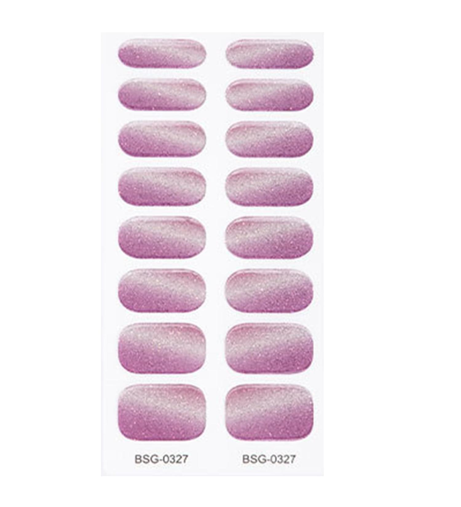 Semi Cured Gel Nail Polish Stickers Fashion Classical Nails Strips Waterproof Adhesive Full Wraps Gel Nail Art Stickers Semi Cured Gel Nail Strips Starter Kits BSG0327 - Buy Online on SooperMarket.com