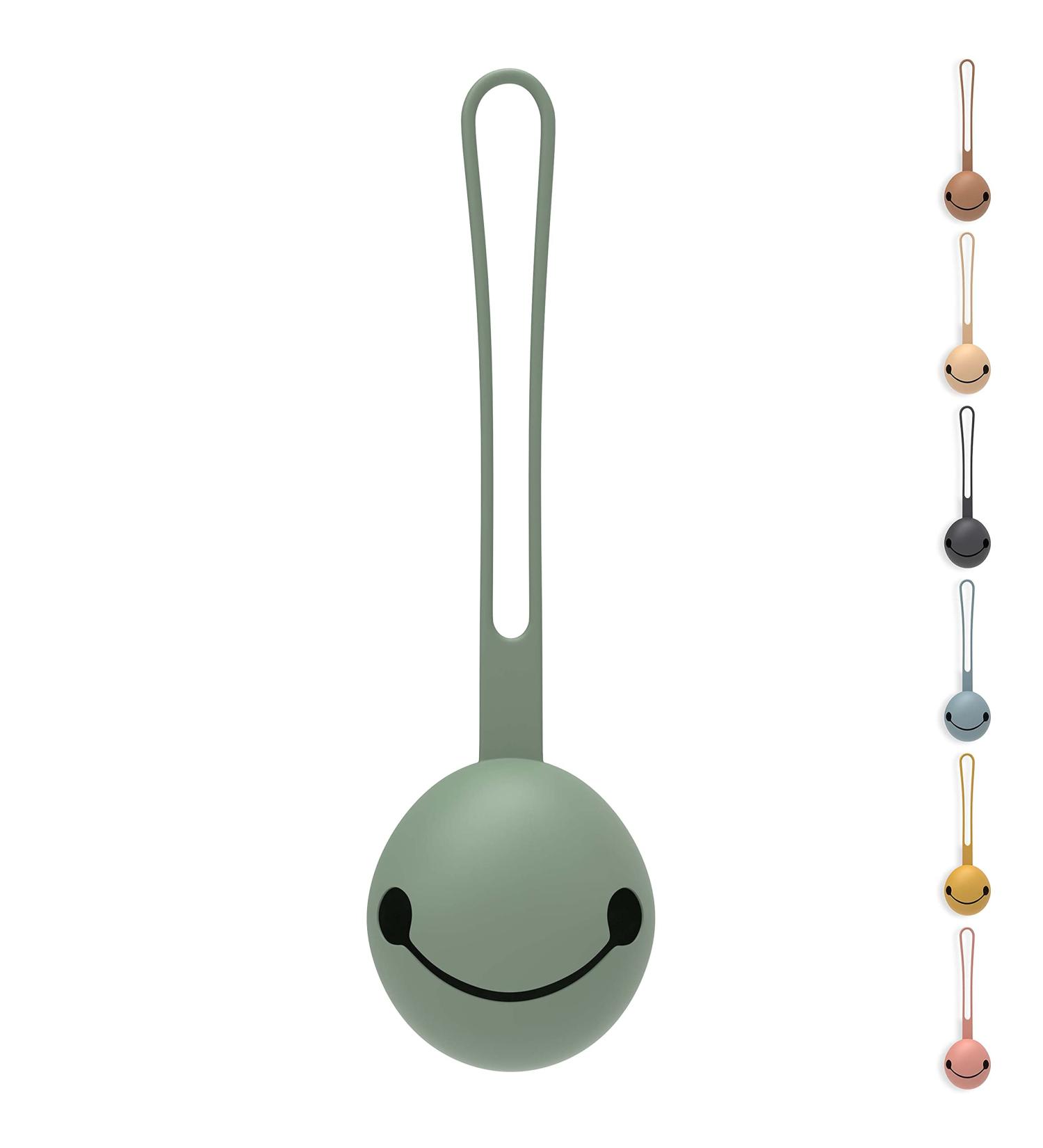 OLGS Silicone Pacifier Box for Babies - BPA-Free Pacifier Holder Storage Case & Strap - Sage Green - Ideal for Toddlers - Buy Online on SooperMarket.com