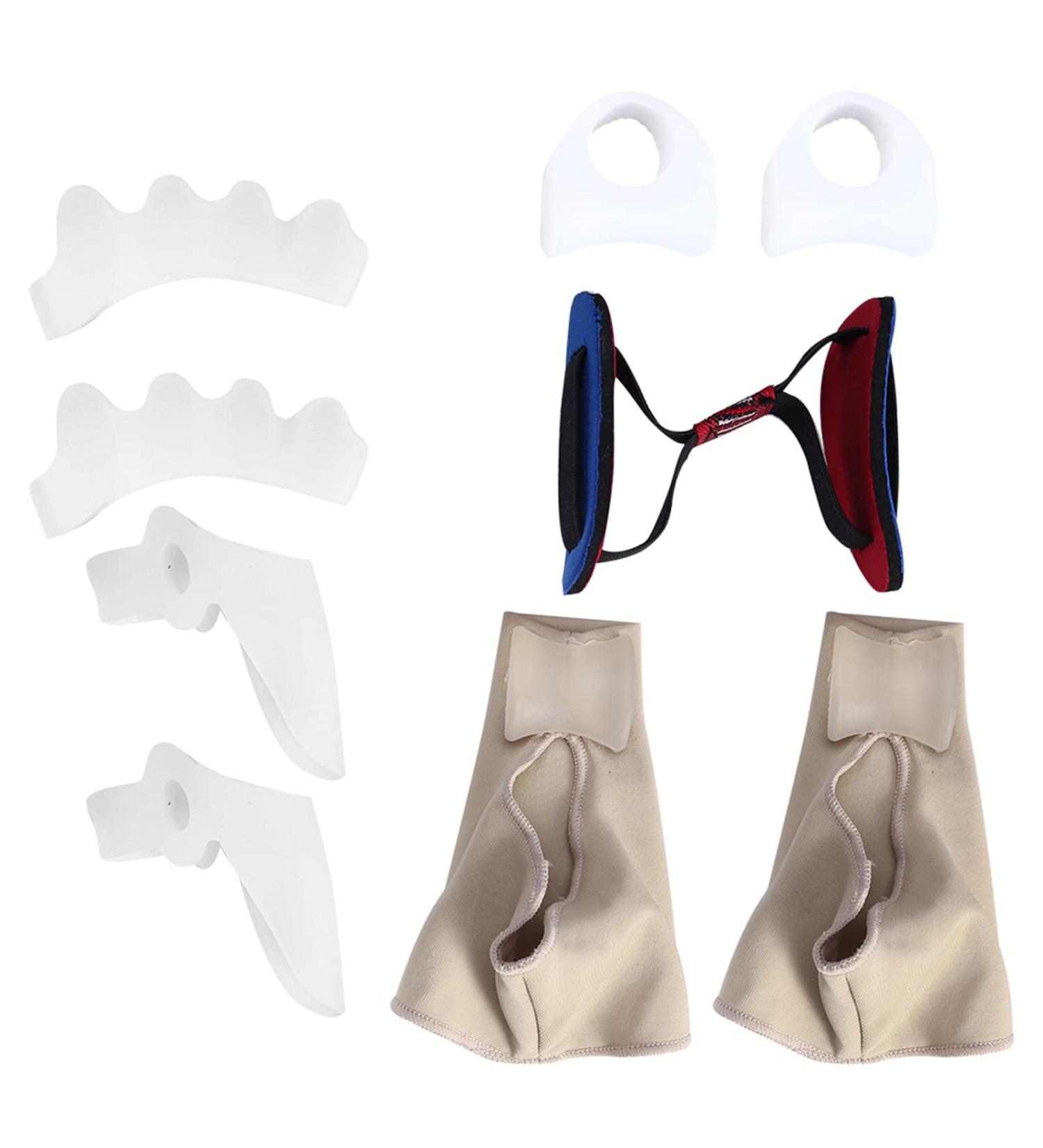 Toe Separators & Bunion Protectors - Hallux Valgus Straightener & Corrector Set for Pain Relief - Buy Online on SooperMarket.com