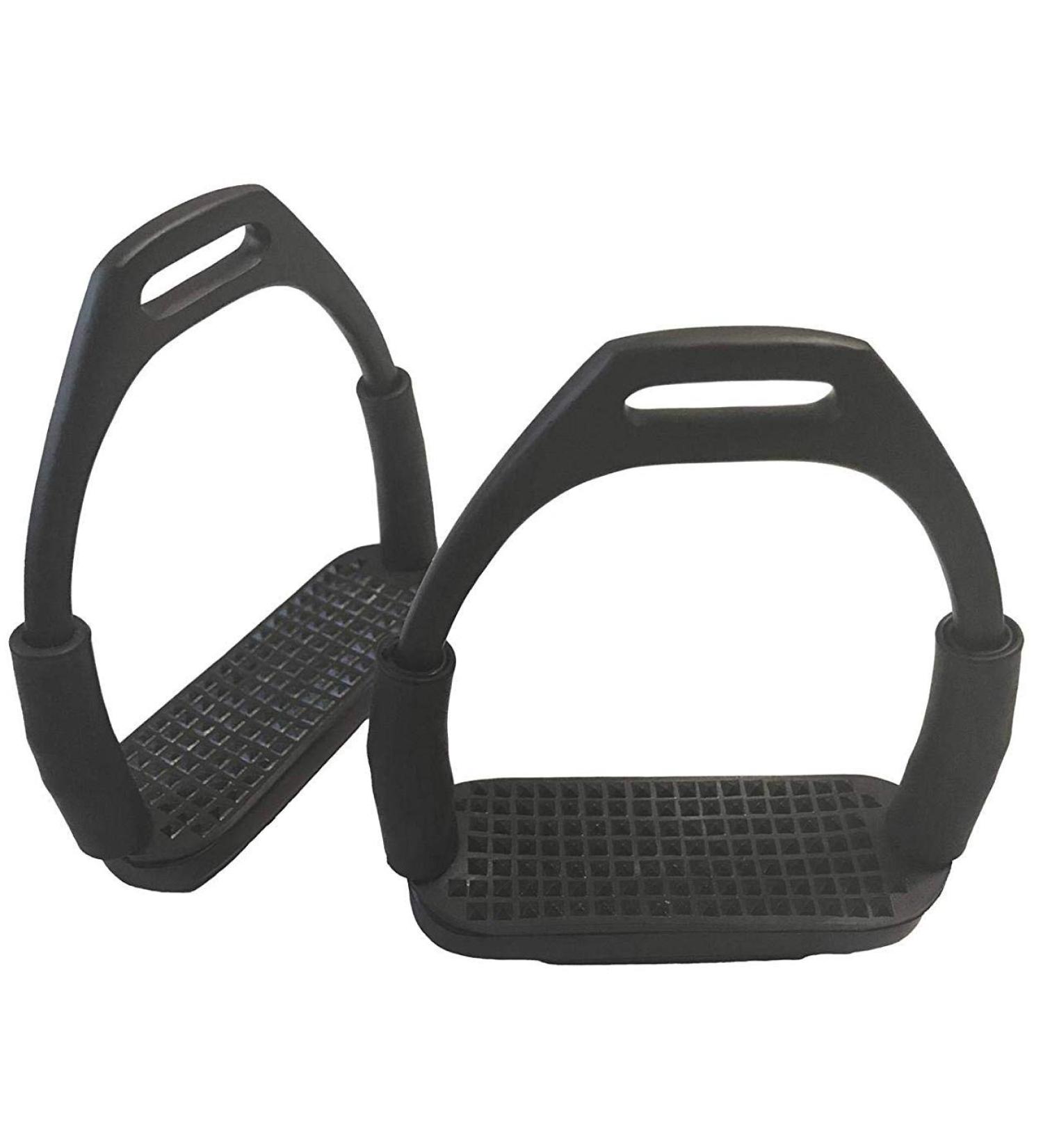 Tula-Toys 12cm Safety Metal Joint Stirrups for Horses - Black | International Shipping Available - Buy Online on SooperMarket.com