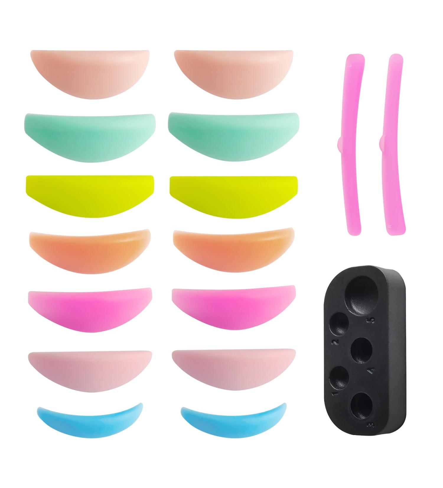 Libeauty Lash Lift Tool 7 Pairs of Lash Lift Shields Including Bottom Lash Lift 1 Pair of Lash Lift Ribbon 1 Palette Convenient and Efficient As a Good Assistant for Lash & Brow Lift or Color - Buy Online on SooperMarket.com