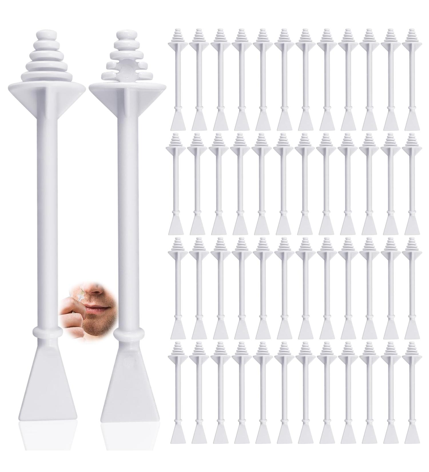 100 Pieces Nose Wax Chopsticks Set - Plastic Nostril Cleaning & Hair Removal for Men & Women - Buy Online on SooperMarket.com