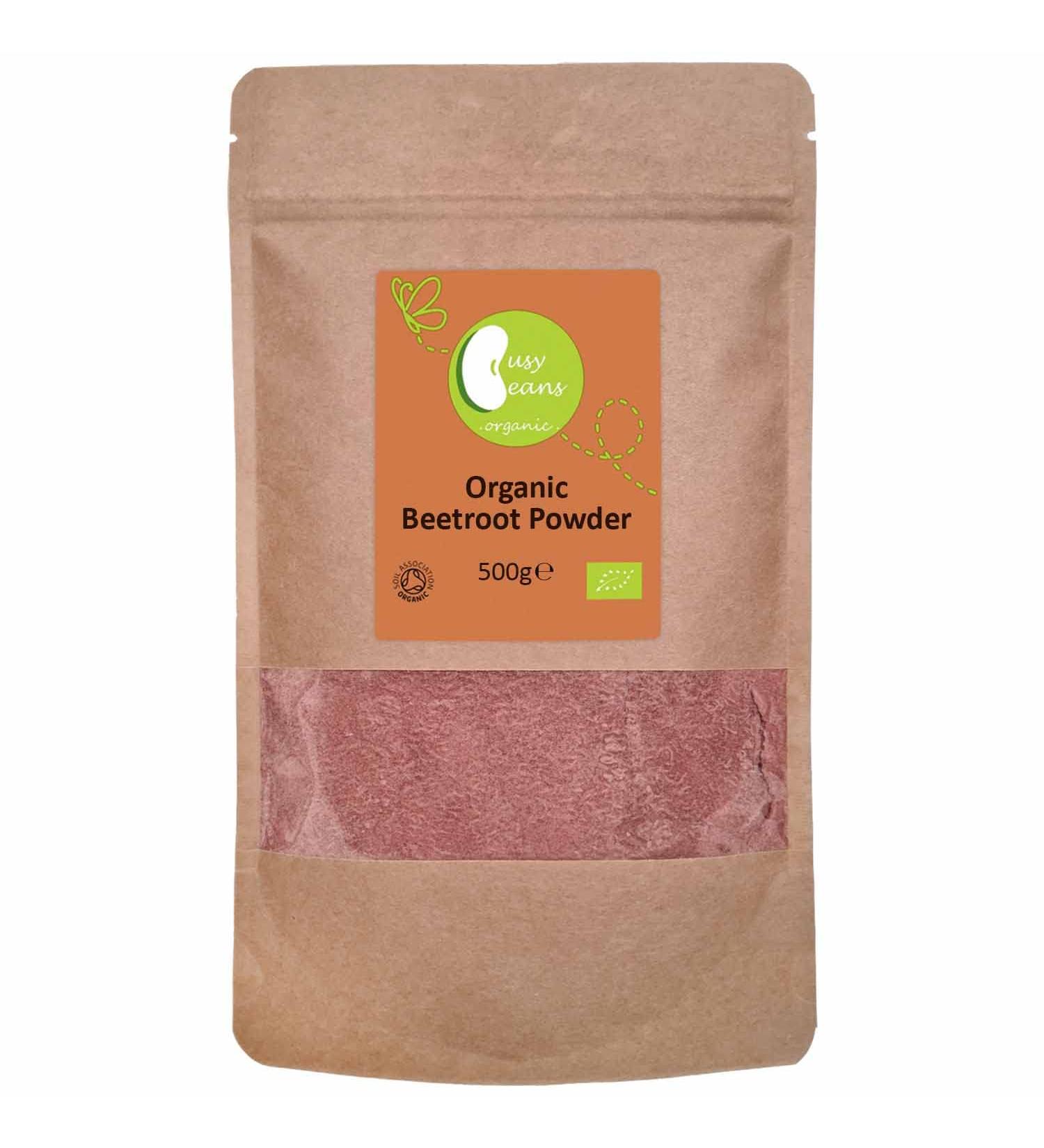 Organic Beetroot Powder - Certified Organic - by Busy Beans Organic (500g) - Buy Online on SooperMarket.com