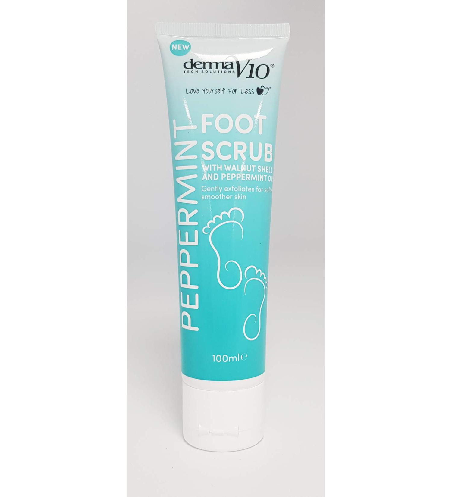 Derma V10 Peppermint Foot Scrub 100 ml (pack of 12)