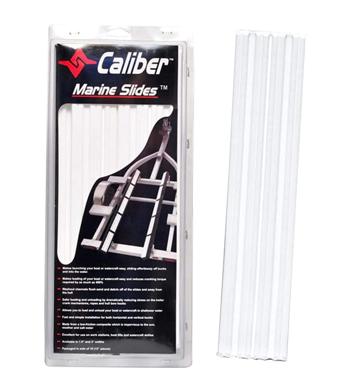 Caliber 23031 Marine Slides - White 1-1/2 x 15 - Buy Online on SooperMarket.com