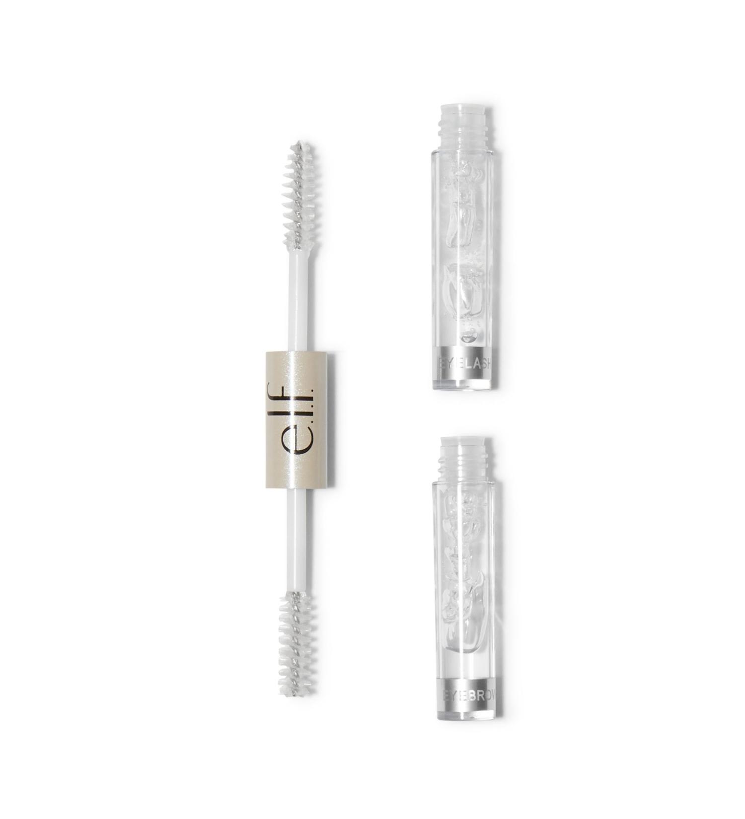 2 Pack E.l.f. Essential Wet Gloss Lash & Brow Clear Mascara Clear 2 Count (Pack of 1)