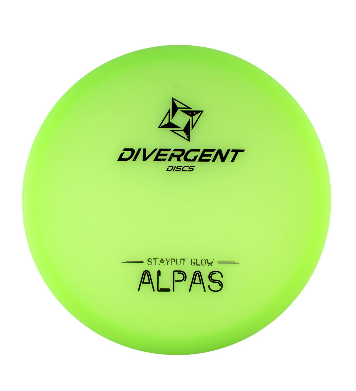 Divergent Discs Alpas StayPut Glow Putt & Approach Disc - Glow in The Dark Night Round Disc - Buy Online on SooperMarket.com