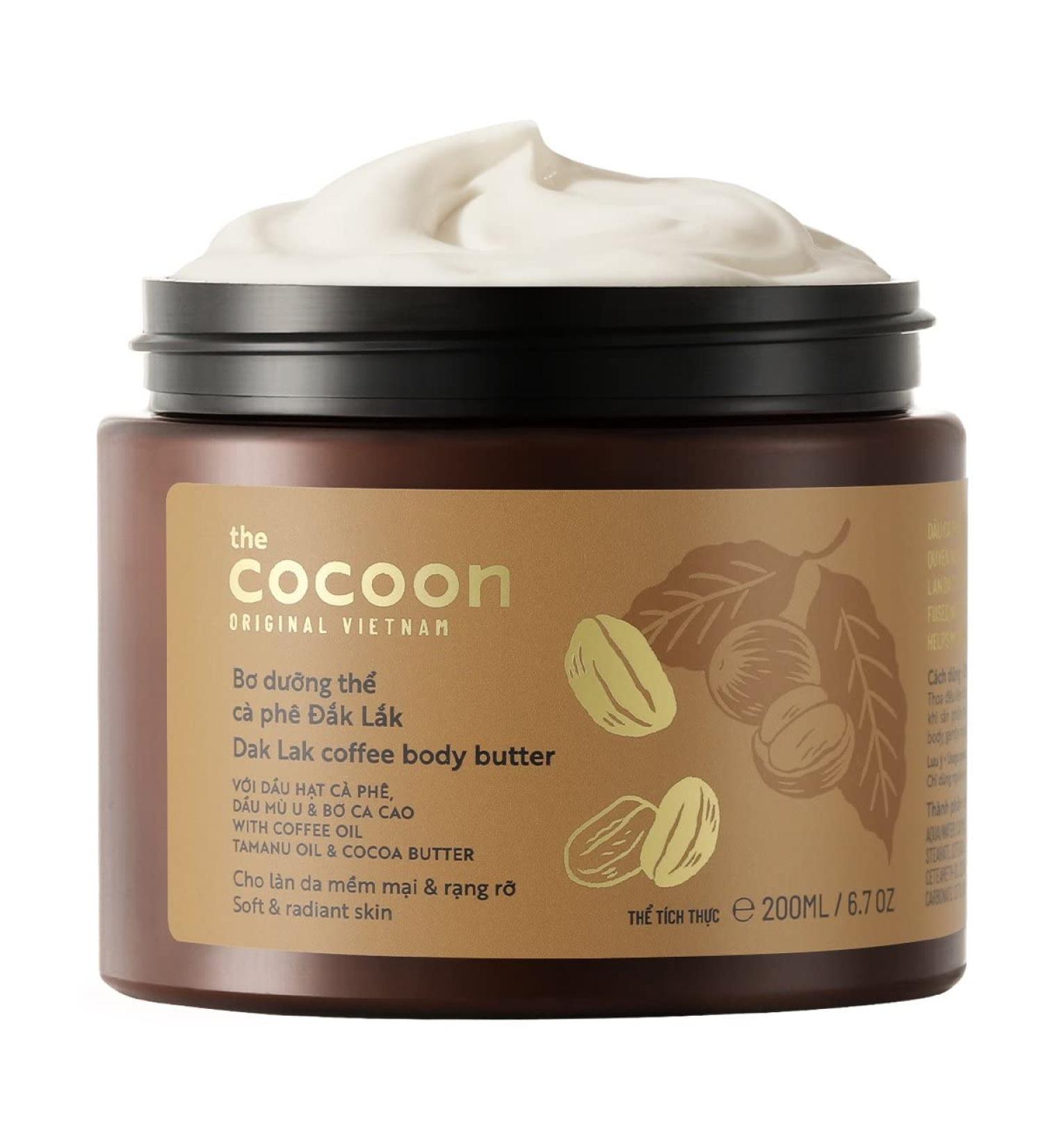Cocoon Dak Lak Coffee Body Butter - Revitalize Your Skin | 6.76 fl oz | International Shipping Available - Buy Online on SooperMarket.com