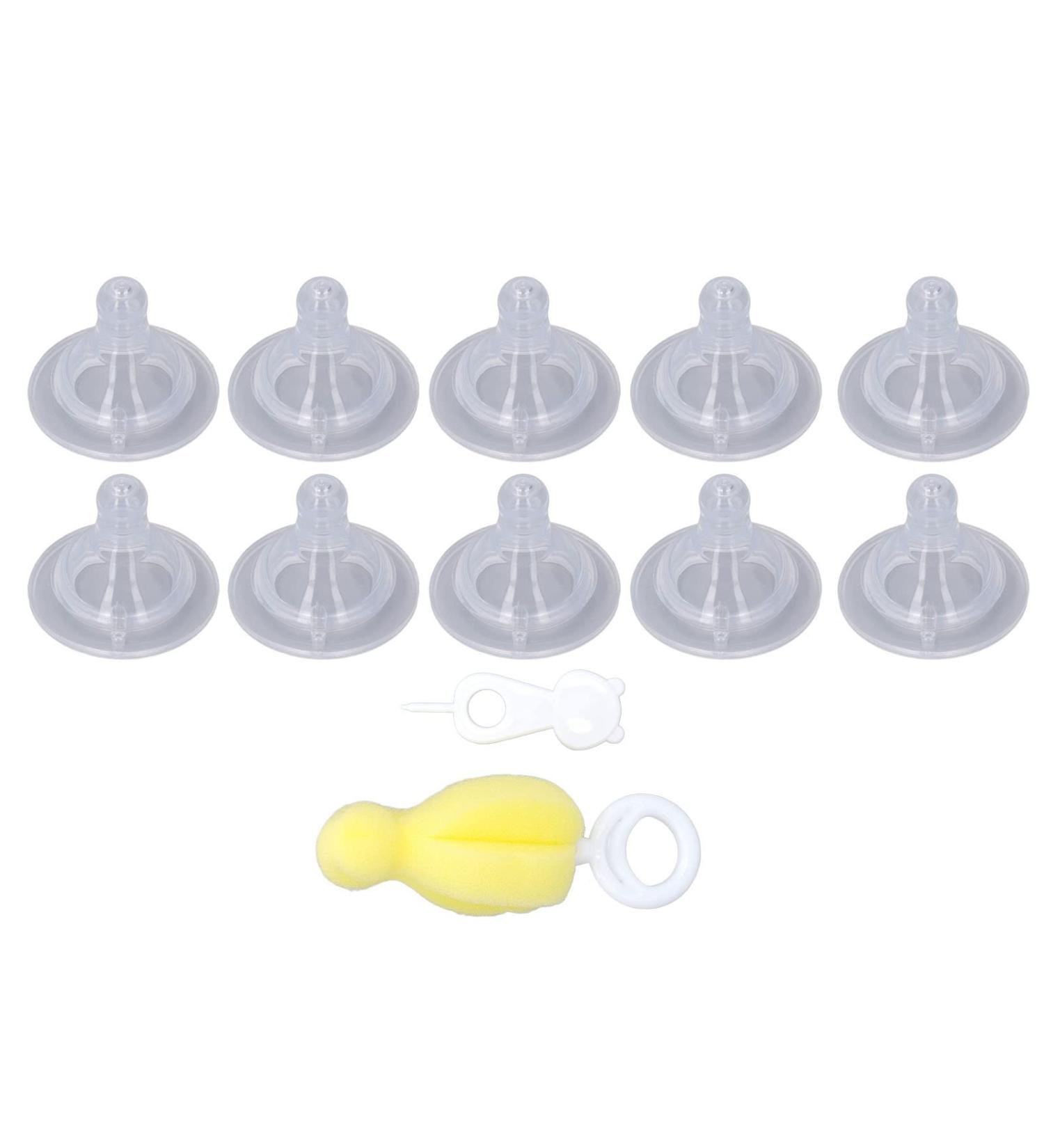 Buy Silicone Newborn Pacifiers - 10 Pack Infant Feeding Nipples for 0-6 Months | Shop Internationally - Buy Online on SooperMarket.com