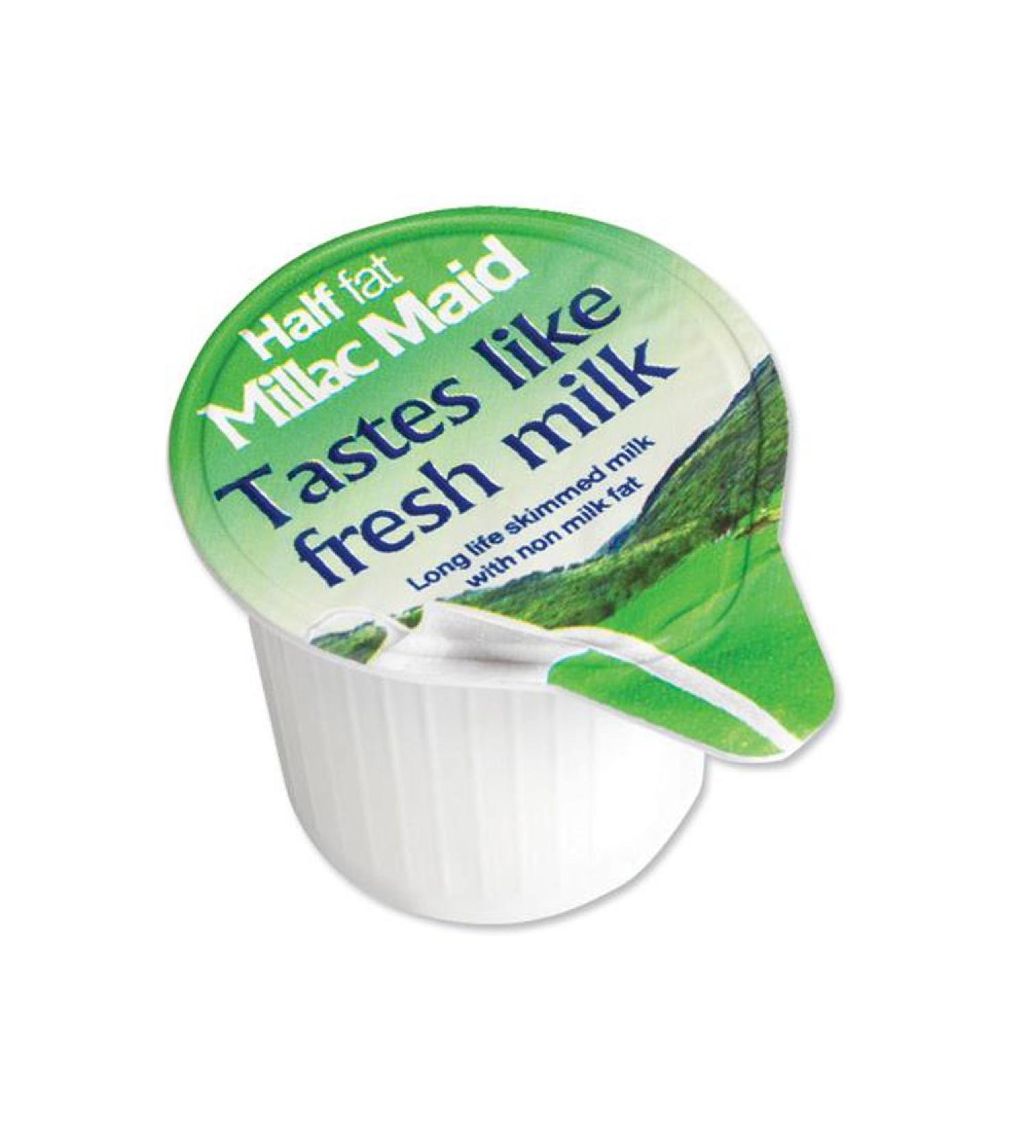 Green Semi Skimmed Milk Pots X 120