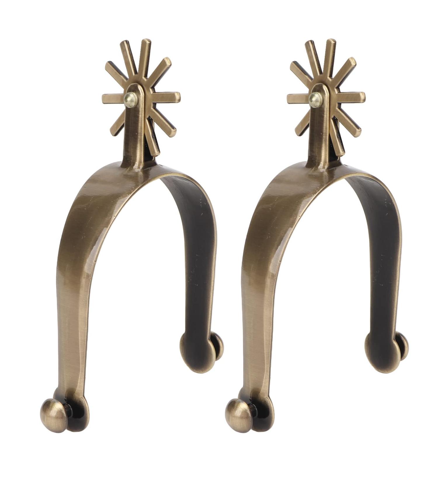Asixxsix Western Spurs - Rust-Proof Zinc Alloy Cowboy Spurs for Men and Women Riders | Exquisite Equestrian Gear Accessories - Buy Online on SooperMarket.com