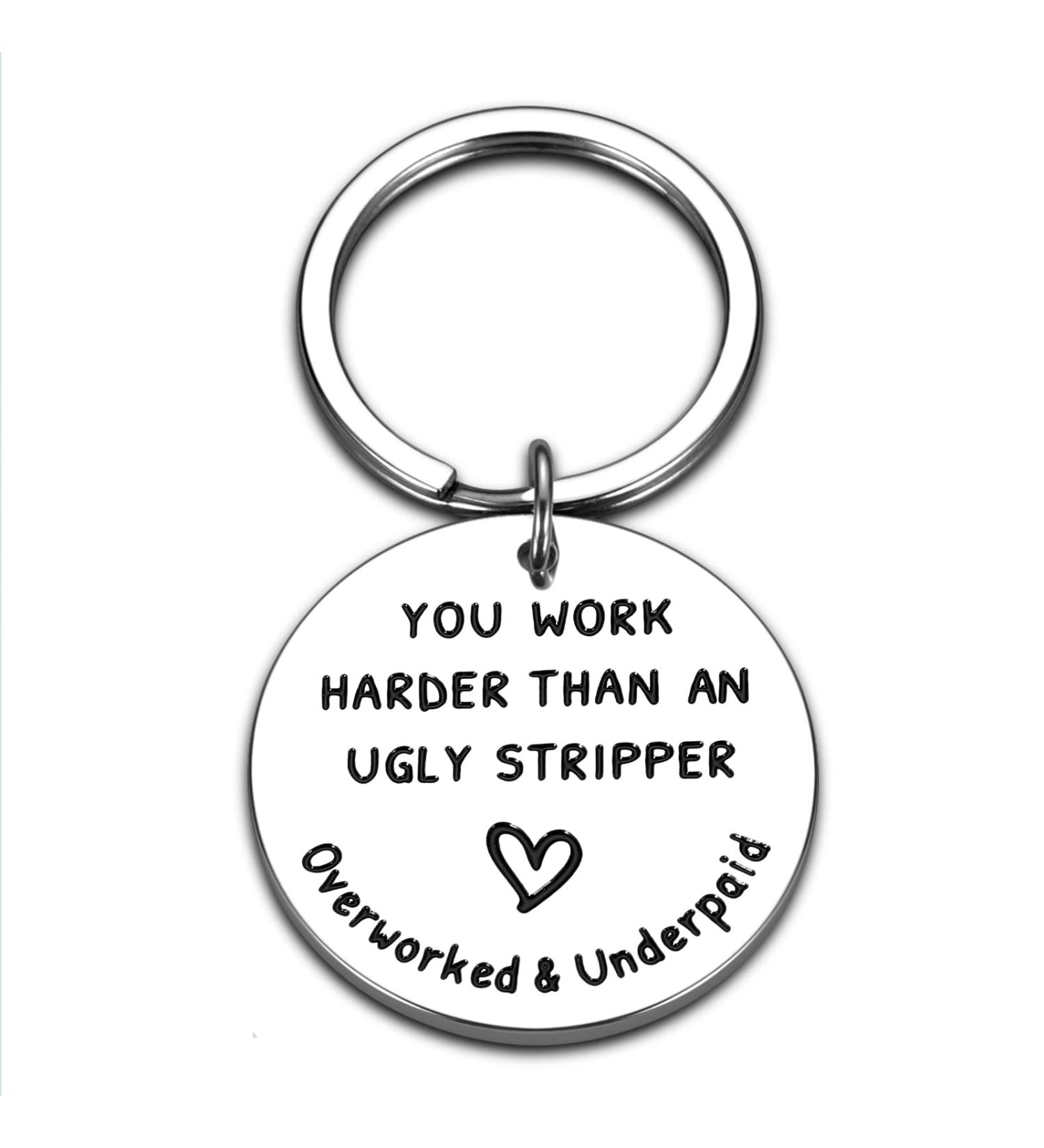 STVK Employee Appreciation Keychain: Funny Thank You Gift for Coworkers - Farewell, Retirement, Inspirational Gifts for Him/Her - Buy Online on SooperMarket.com