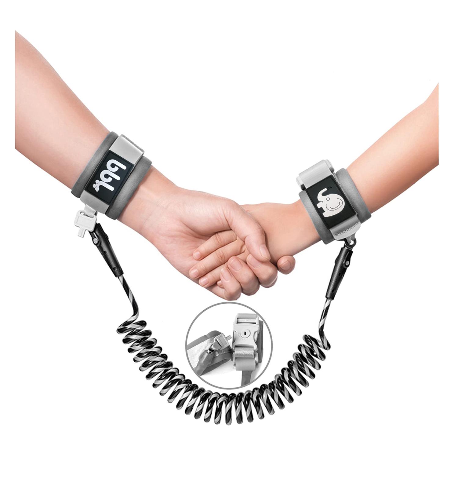 Child Safety Harness with Anti-Lost Wrist Link - Reflective Toddler Walking Leash (6.5ft) - Secure Lock Design - Cool Black - for Boys and Girls - Buy Online on SooperMarket.com