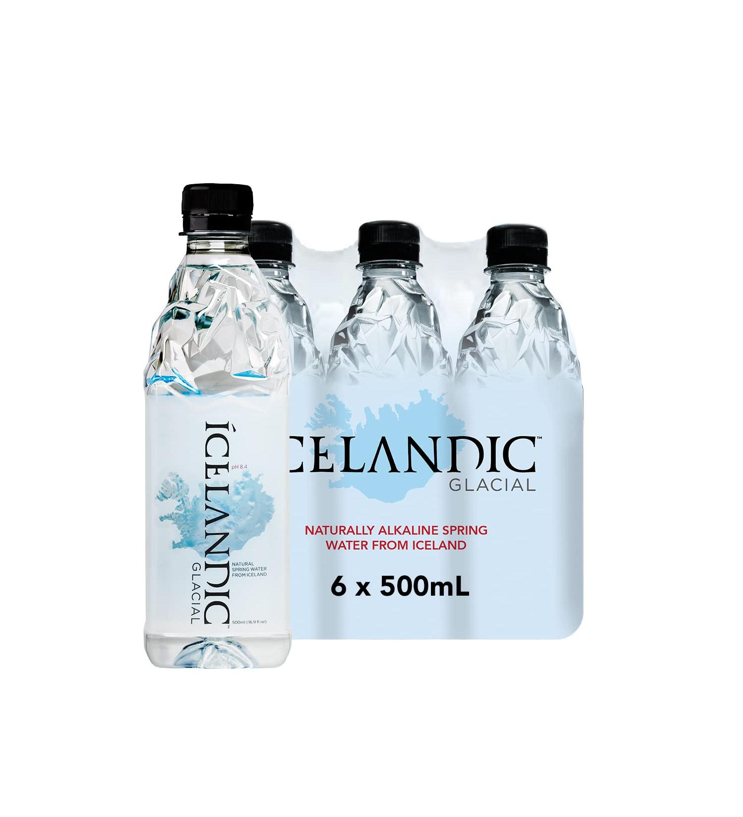 Icelandic Glacial Natural Spring Water - 500ml Bottles (6-Pack) | Pure & Refreshing International Shipping - Buy Online on SooperMarket.com