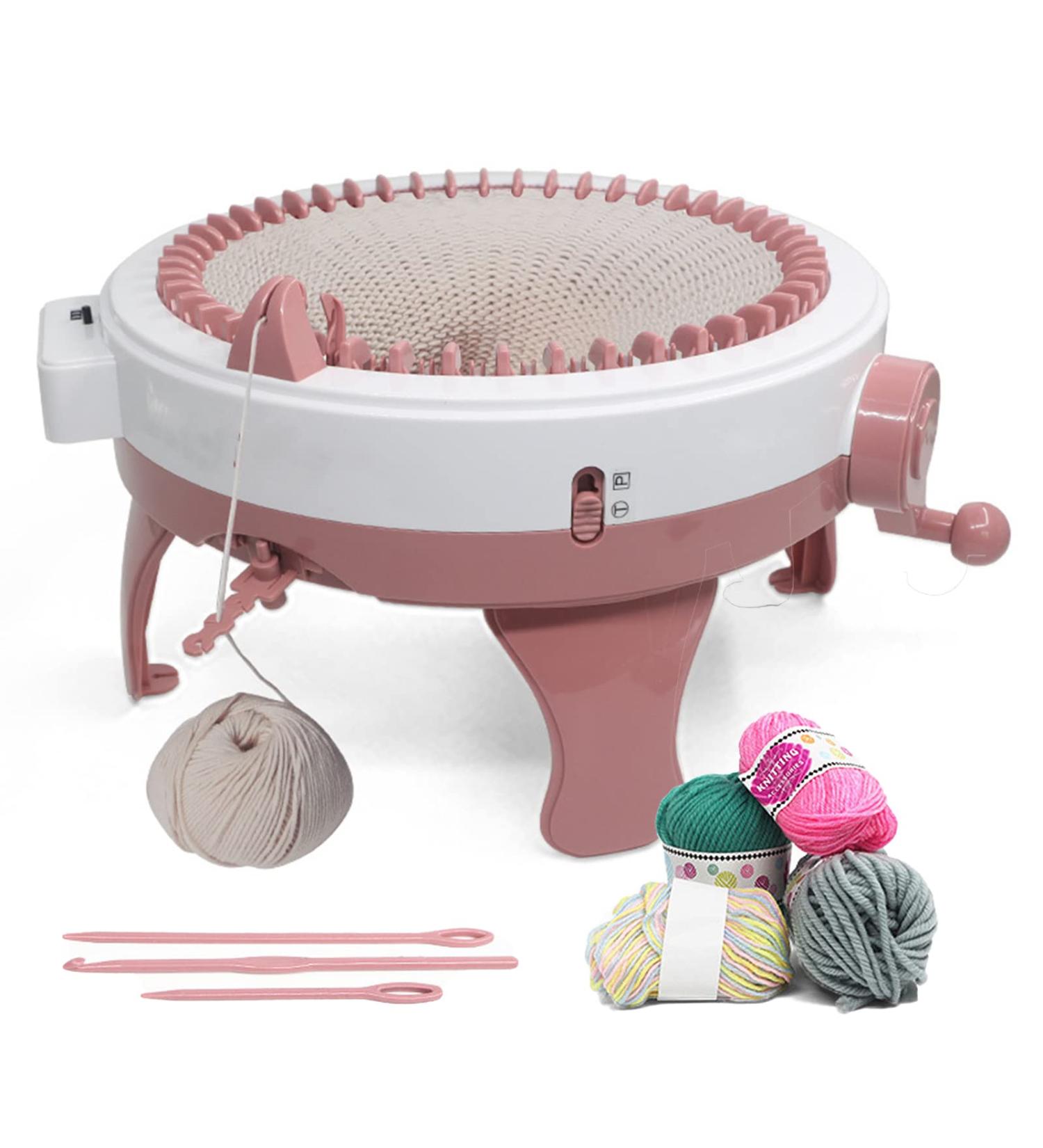 48-Pin Oversized Hand-Knitted Rotary Double Knitting Machine Set for Adult and Children - Buy Online on SooperMarket.com