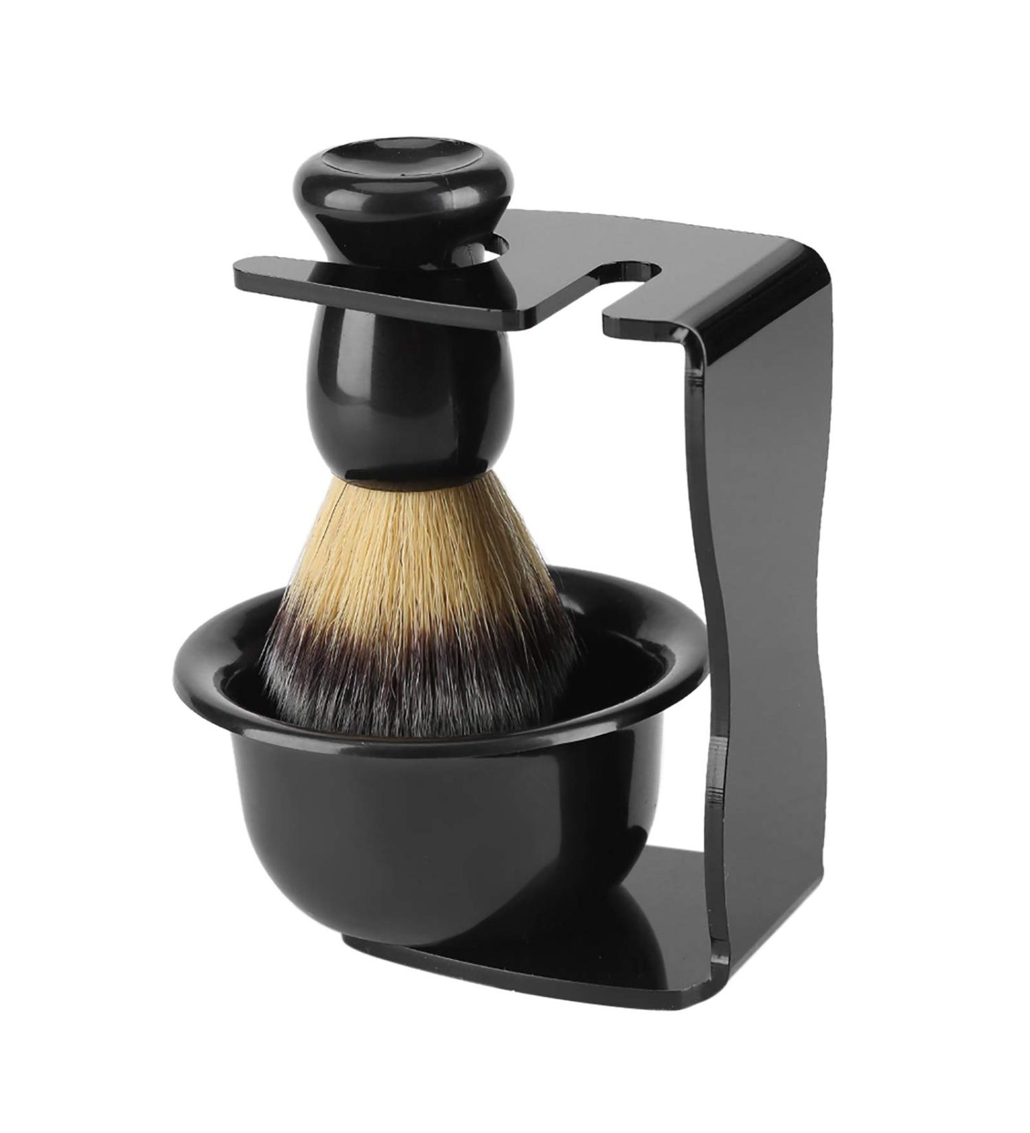 Jeffergarden 3-Part Razor Set for Men | Professional Razor Brush with Stand & Bowl | Ideal Grooming Gift - Buy Online on SooperMarket.com