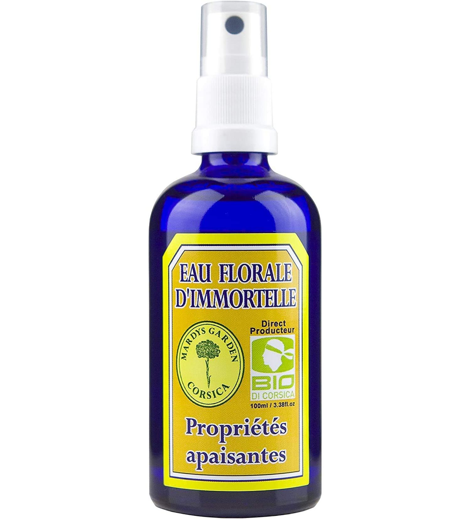Organic Helichrysum Italicum Face Mist - 100ml Hydrosol from Corsica | Natural Immortelle Floral Water for Radiant Skin - Buy Online on SooperMarket.com
