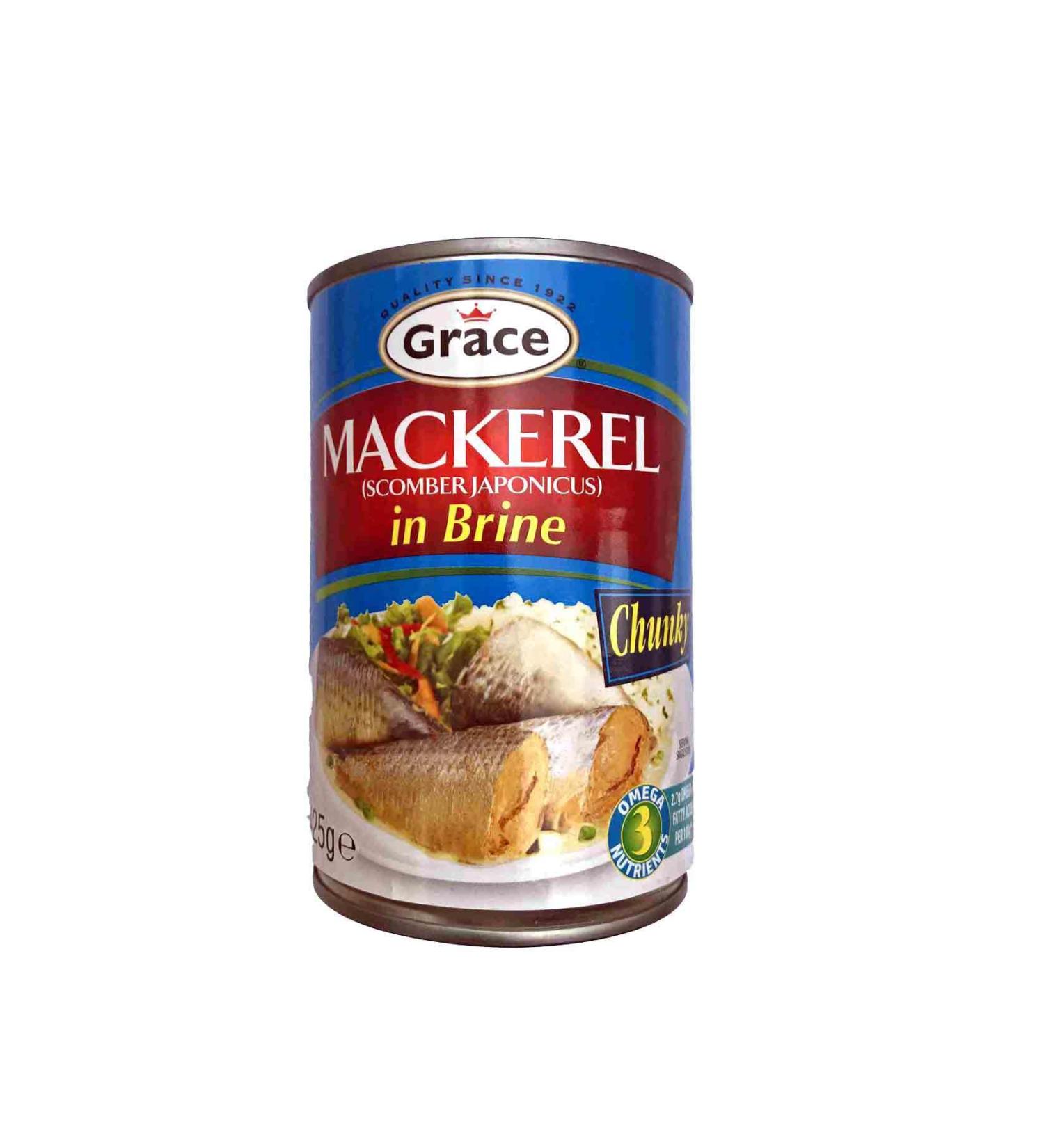 MASGrace Mackerel in Brine 425g-Mas