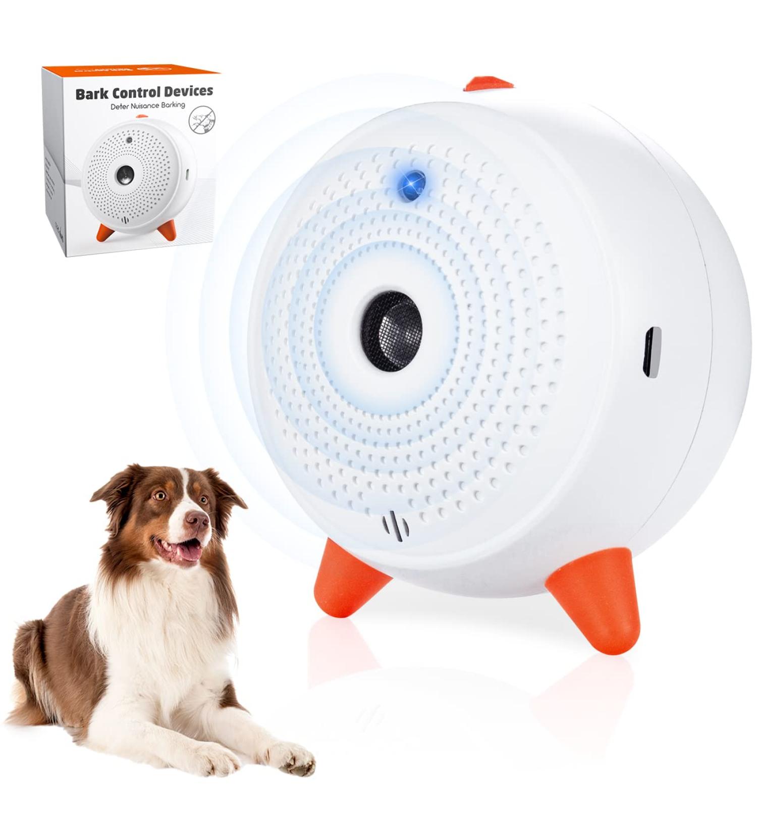 Anti Dog Barking Device Ultrasonic Stop Dog Barking Automatic Safe Anti Bark Device Outdoor Rechargeable & Waterproof Dog Bark Stopper Deterrent Devices 33FT Range for Puppy Large Small Dogs - Buy Online on SooperMarket.com