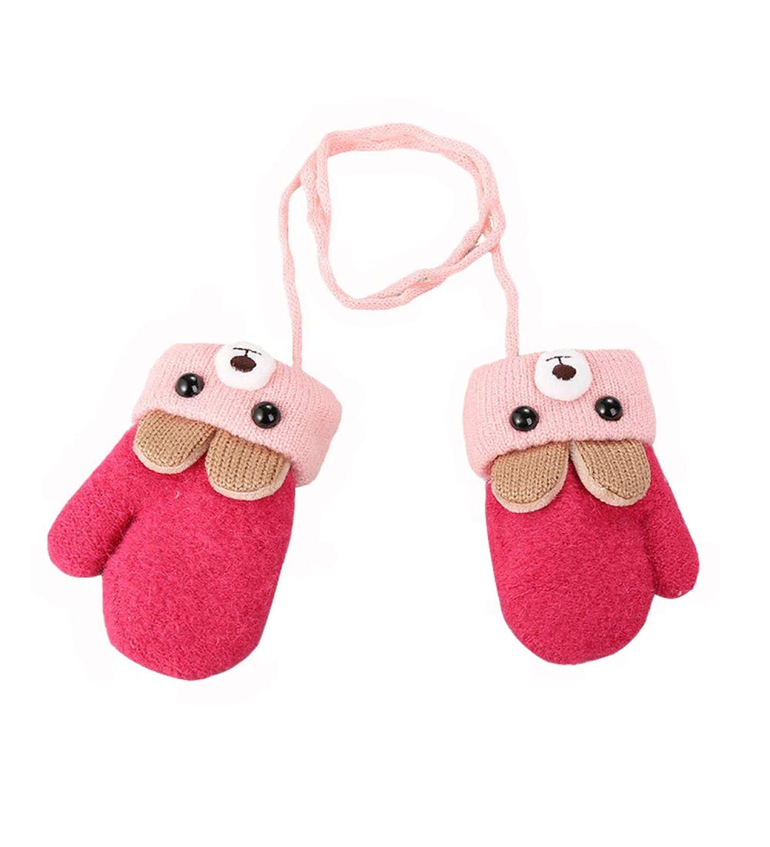 Baby Winter Mittens with Fleece Lining - Red, 0-3 Years | AIDIER - Buy Online on SooperMarket.com