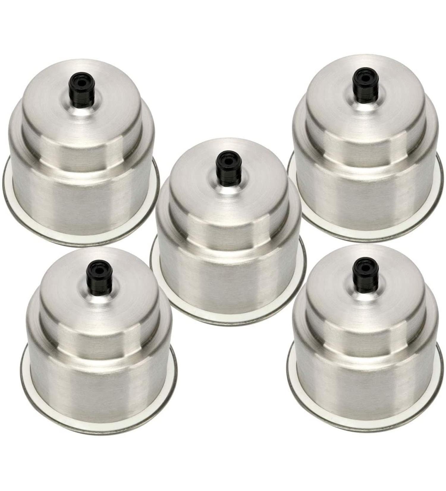 Stainless Steel Boat Cup Holder Inserts (5 Pack) - Marine/RV Camper Drink Holder with Drain - Lucky Seven - Buy Online on SooperMarket.com