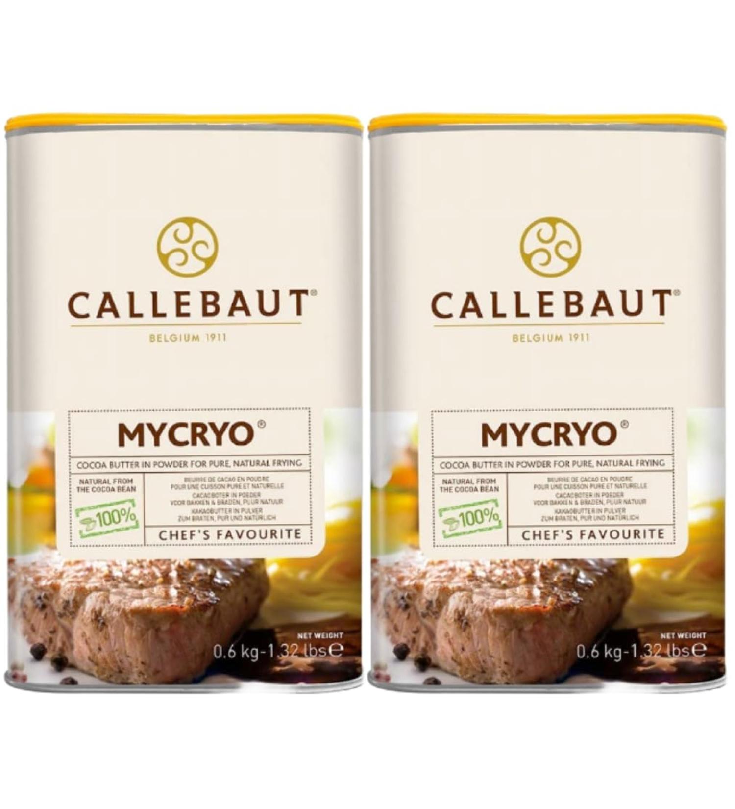 Callebaut - Mycryo Cocoa Butter Powder - 600g (Pack of 2)