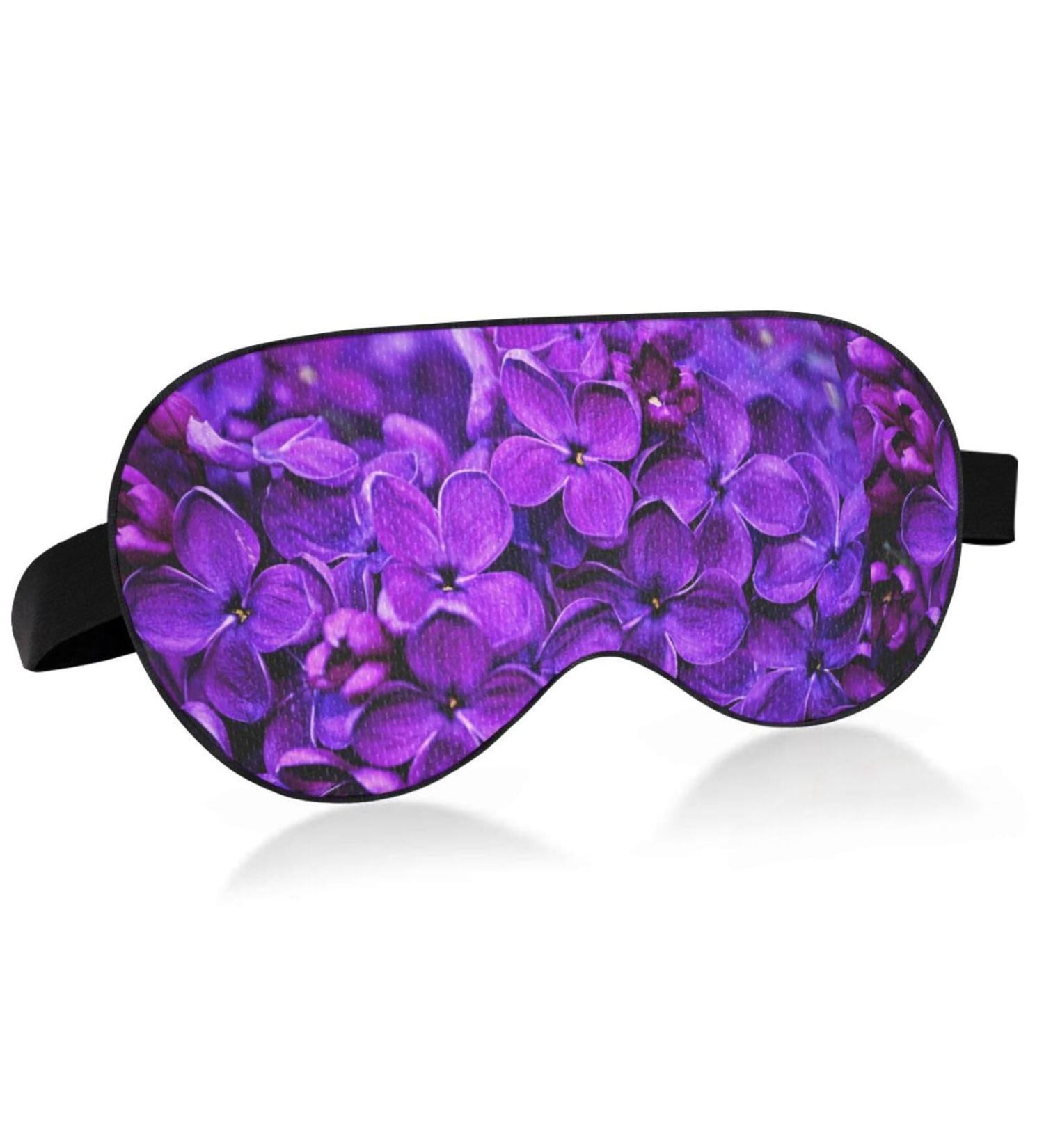 Haskirky Light Blocking Eye Mask for Adults - Adjustable & Comfortable for Travel, Yoga, Meditation - Spring Lilac Purple - Buy Online on SooperMarket.com