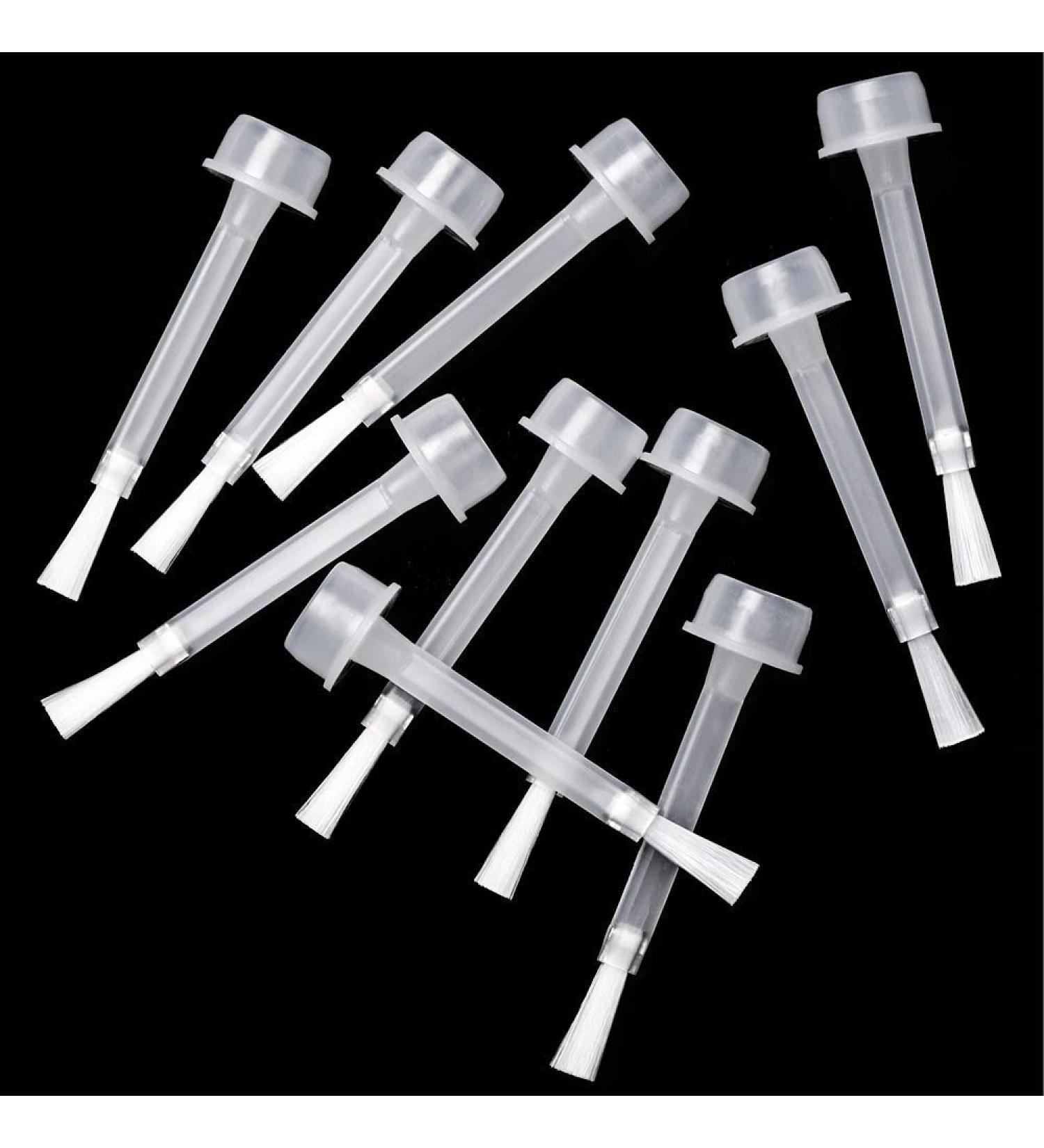 Dip Powder Liquid Brush Set - 10pcs for Base Coat, Top Coat, Activator - Replacement Brushes - Buy Online on SooperMarket.com