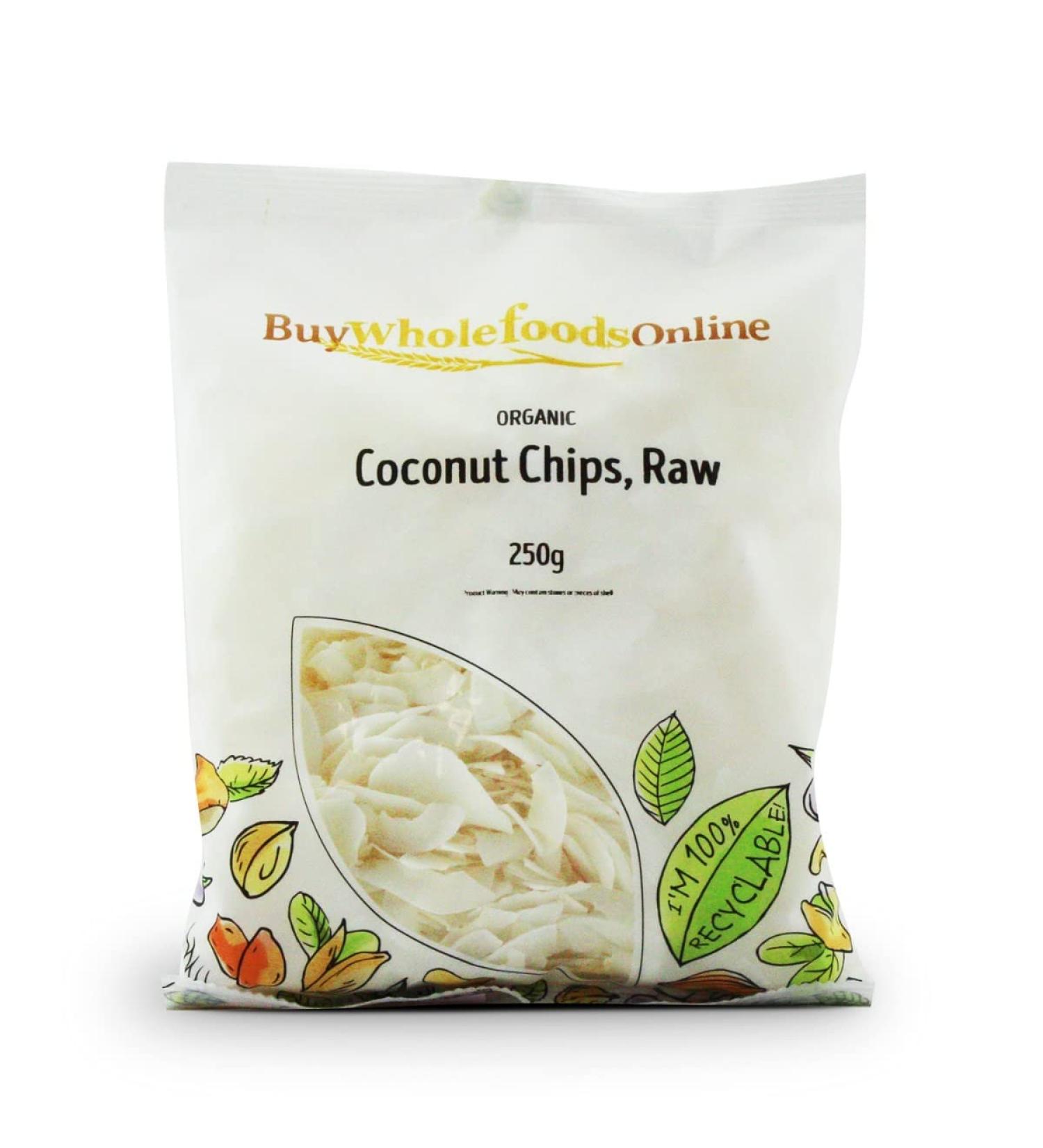 Organic Coconut Chips Raw 250g (BWFO)