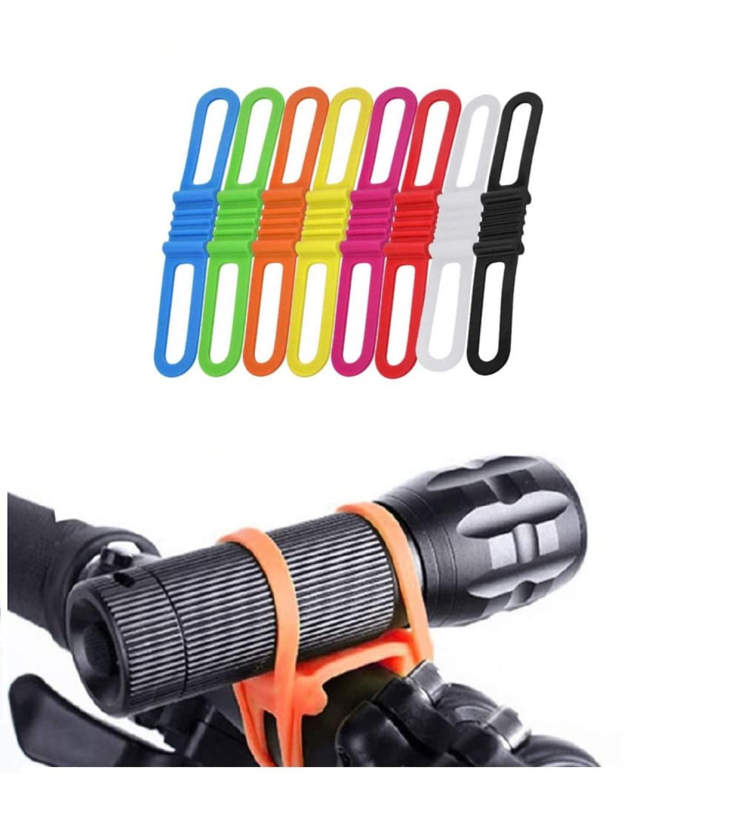 Buy Lytivagen 8-Piece Bike Silicone Band Set Elastic Flashlight & Bottle Holder for Bicycle Handlebars - Buy Online on SooperMarket.com