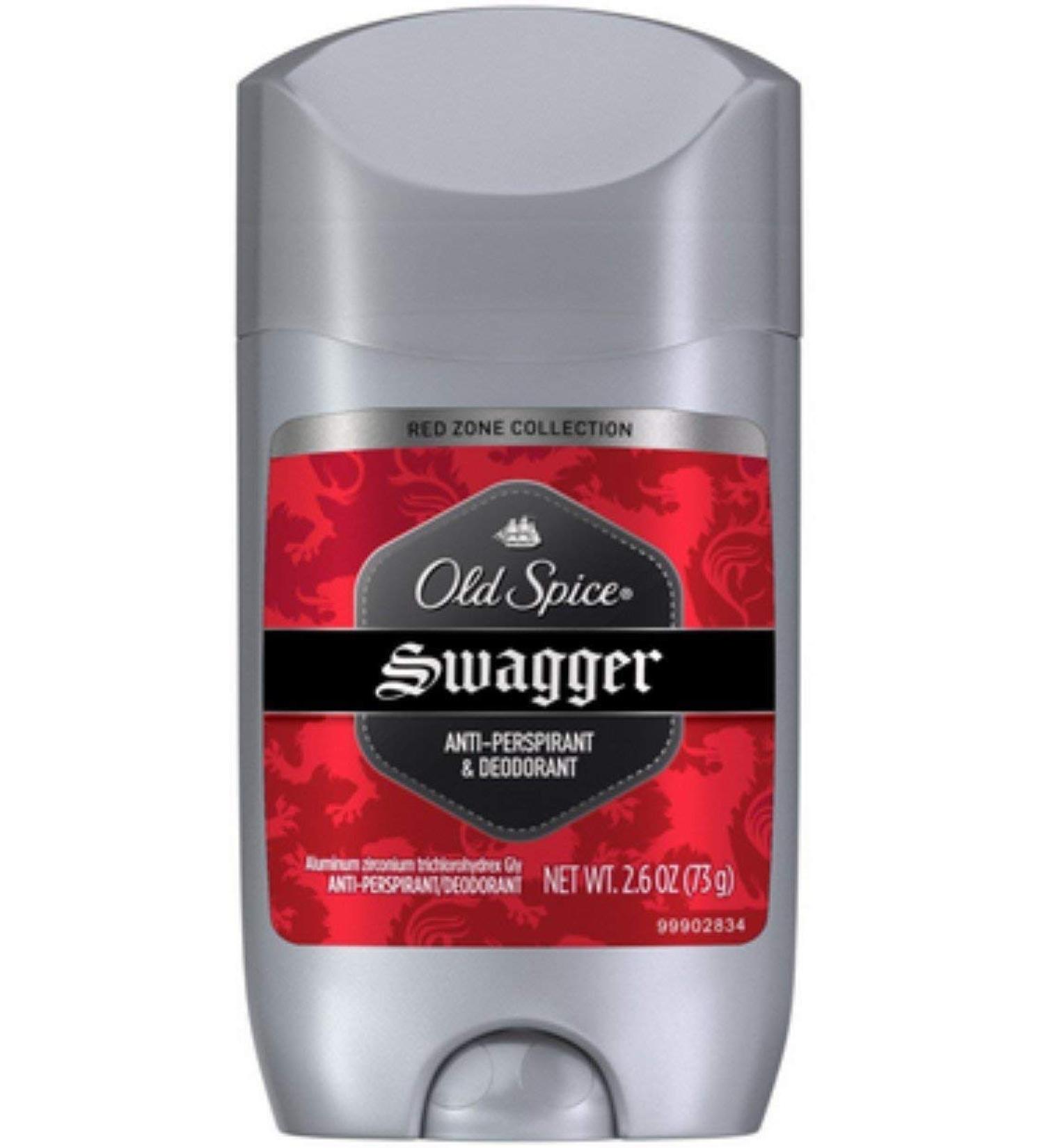 Old Spice Rz Inv Sld Swag Size 2.6z Old Spice Red Zone Swagger Invisible Solid Anti-Perspirant Deodorant Swagger 2.6 Ounce (Pack of 9)