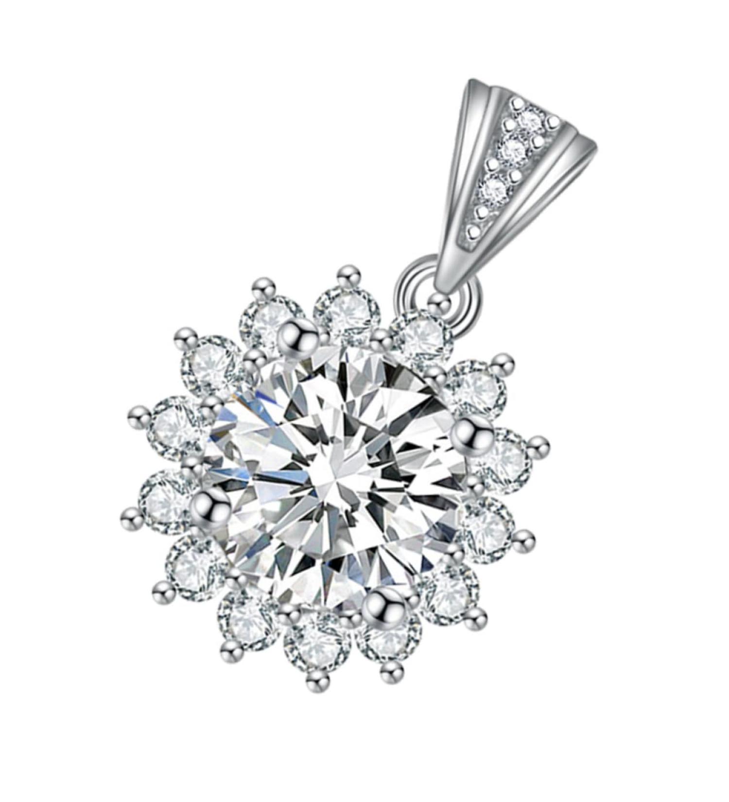 ABOOFAN 1pc Sun Petal Pendant Diamond Choker Necklace Rhienestone Necklace Crafts Making Material Alloy - Buy Online on SooperMarket.com
