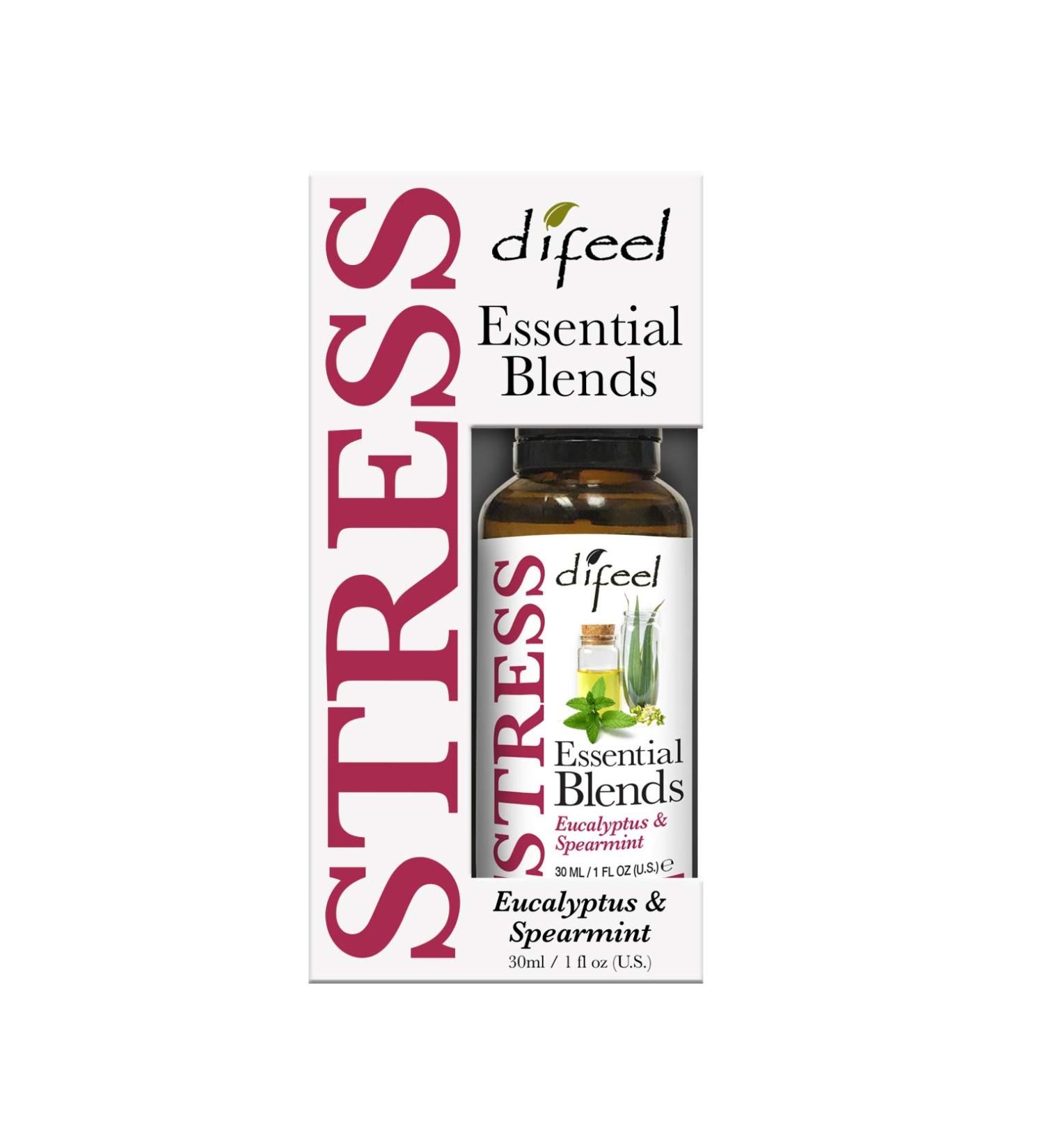 Difeel 100% Natural Essential Oil Blends - Stress 1 oz.