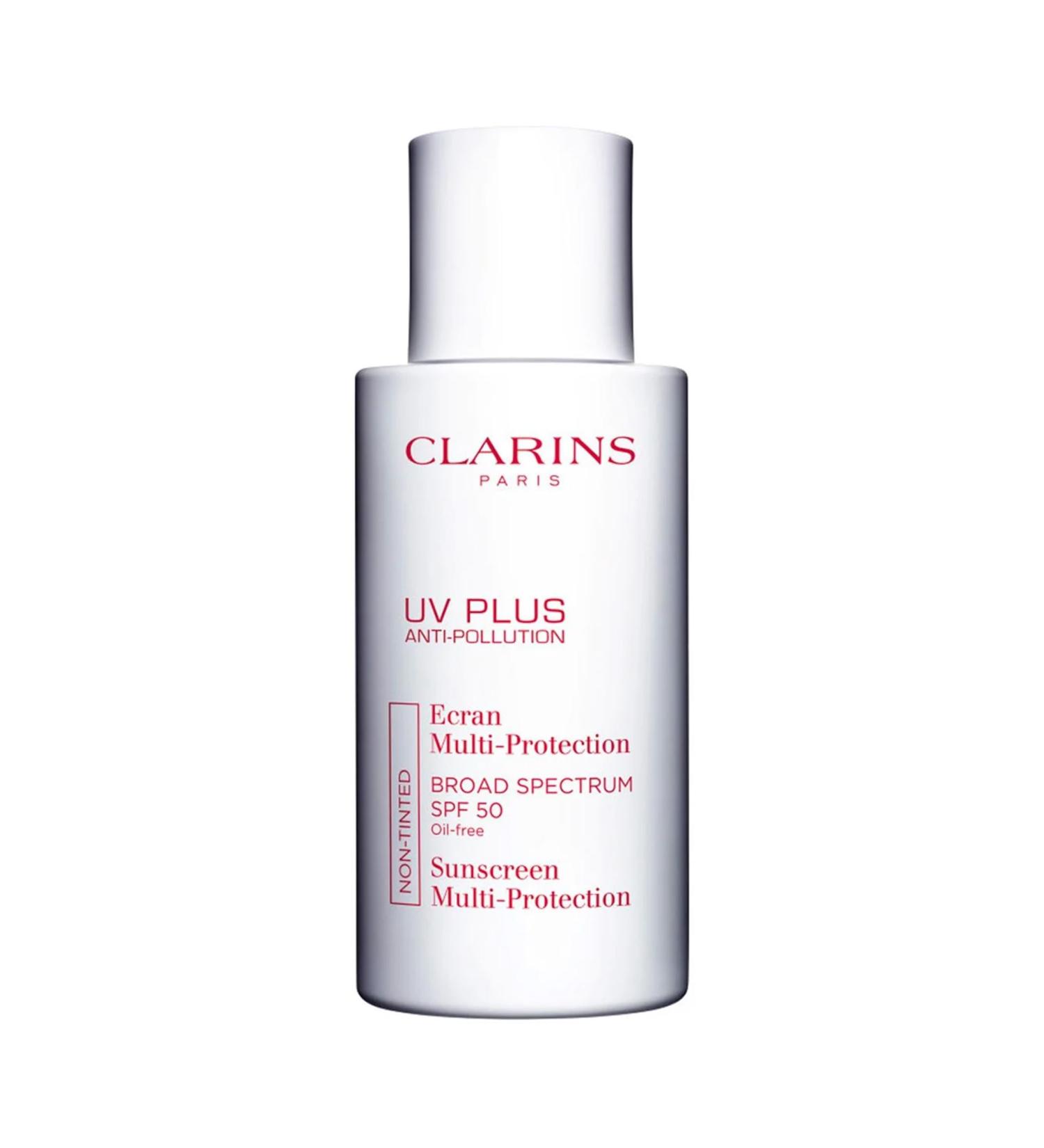 Clarins UV Plus Anti Pollution Sunscreen SPF 50 - Oil-Free No White Cast UVA/UVB Protection for All Skin Types - Buy Online on SooperMarket.com