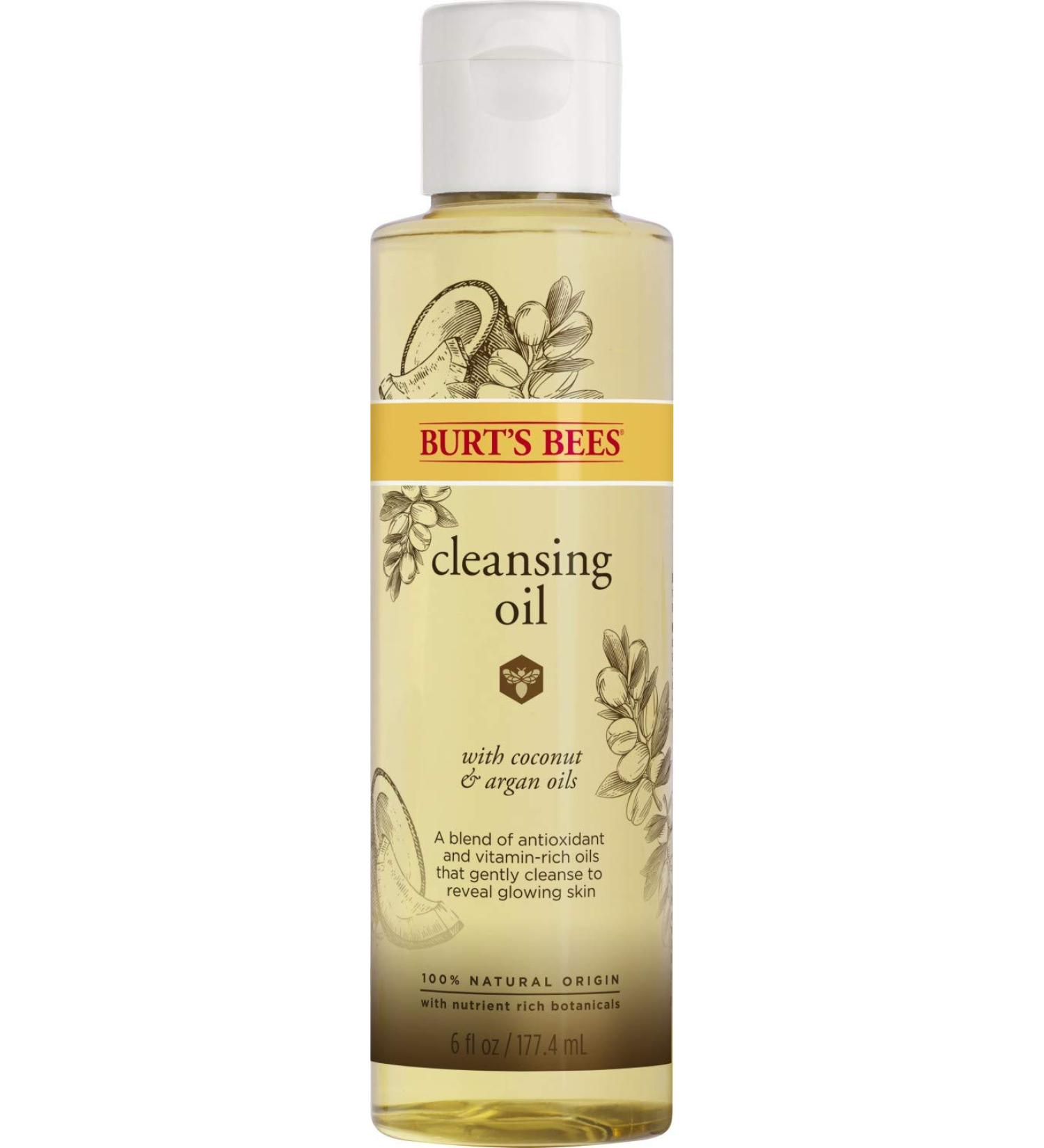 Burt's Bees Cleansing Oil - Coconut & Argan Oils 6 fl oz | Natural Skincare - Buy Online on SooperMarket.com