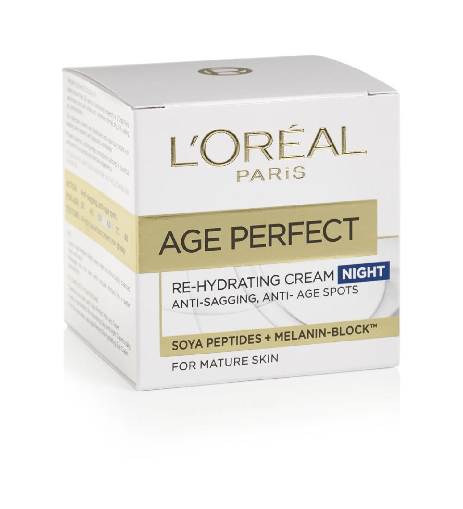 Loreal Age Perfect Re-Hydrating Night Cream for Mature Skin 50 mL