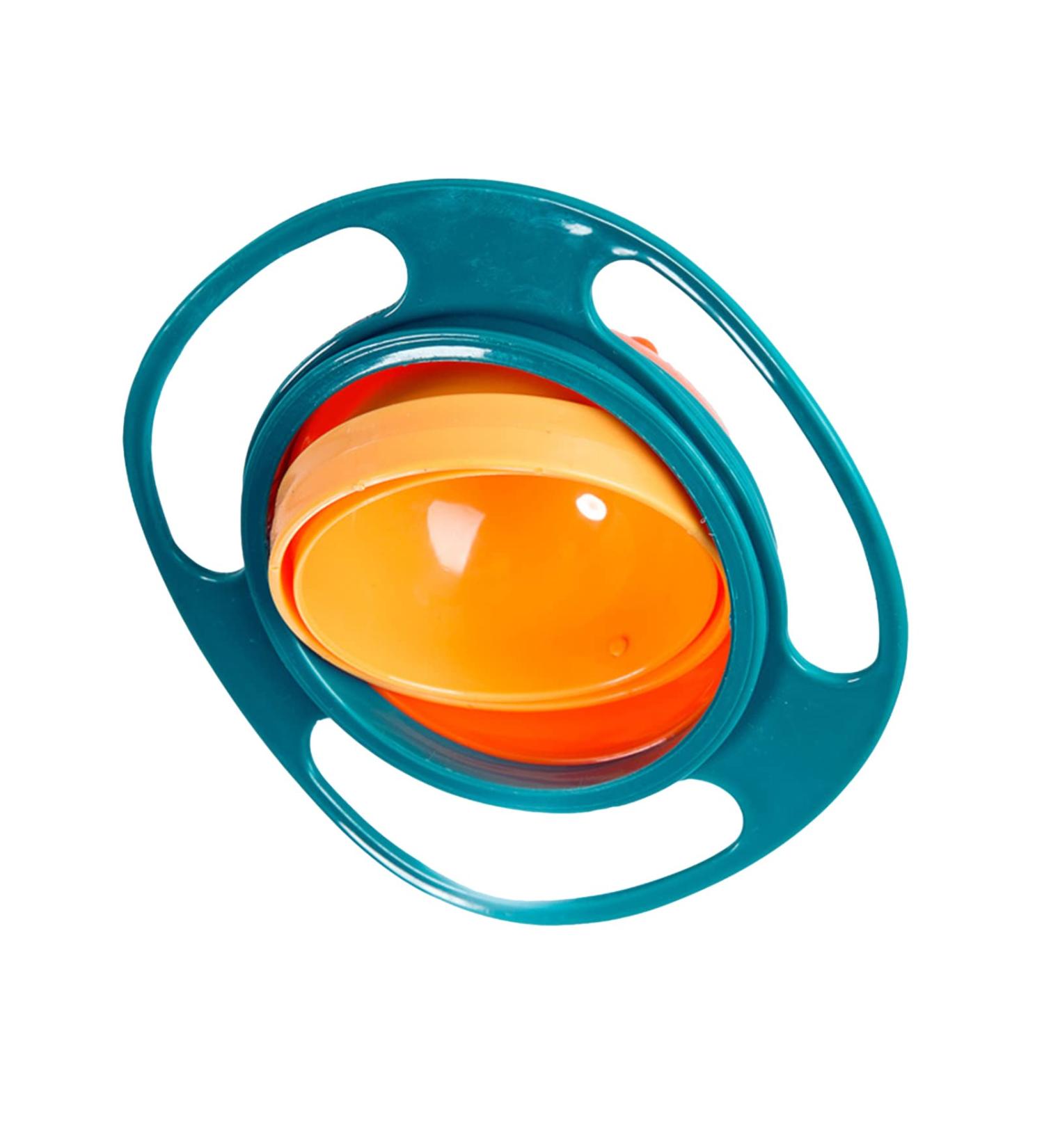 Magic Gyro Bowl for Babies - 360 Rotating Spill-Proof Feeding Bowl with Lid | Creative & Cute Design for 6+ Months - Buy Online on SooperMarket.com