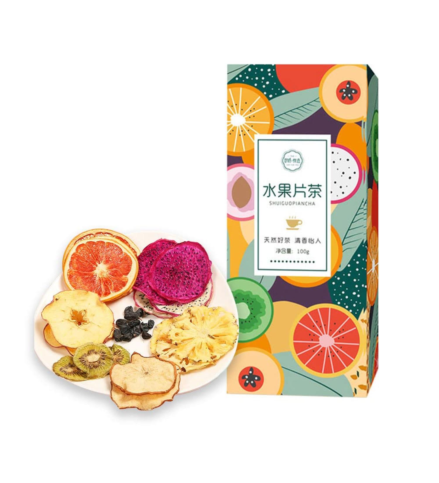 Fruit Slice Tea - 100g Drawer Box | Scented Tea Bags | Cold Brew & Handmade | Easy to Carry | Daily Tea Bags - Buy Online on SooperMarket.com