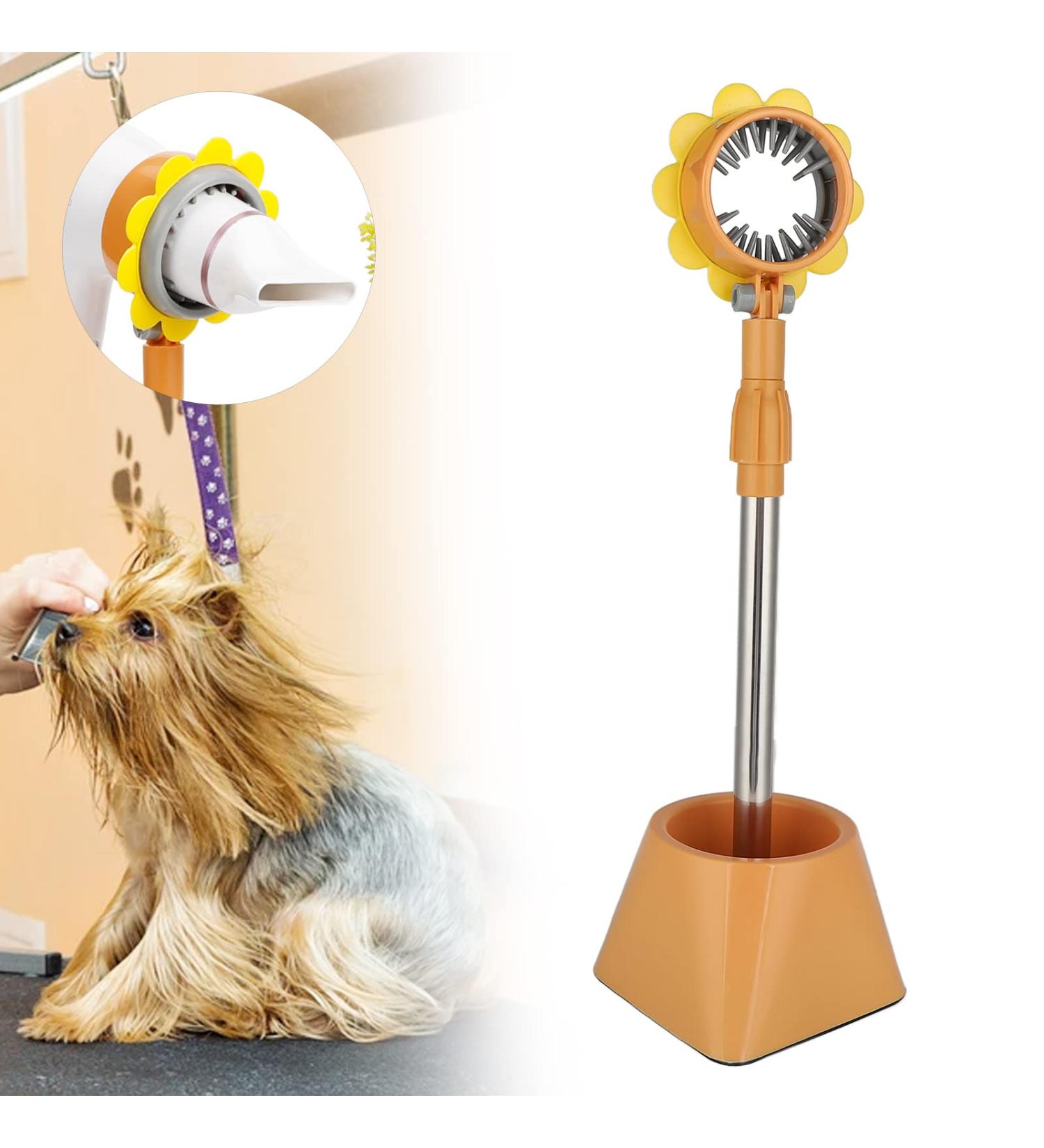 Blow Dryer Holder Stand Hair Dryer Stand Holder Hands Free Flexible Hair Dryer Stand Stainless Steel Adjustable Angle Hair Dryer Holder With Stable Base Easily Install and(Yellow belt flowers) - Buy Online on SooperMarket.com