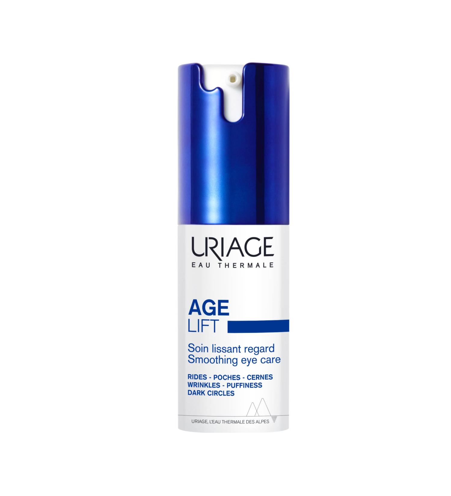 Uriage Age Lift Multi-Actions Eye Contour Cream 0.5 fl.oz. | Retinol, Hyaluronic Acid, Vitamin C & E Formula for Fine Lines, Puffiness & Dark Circles - Buy Online on SooperMarket.com