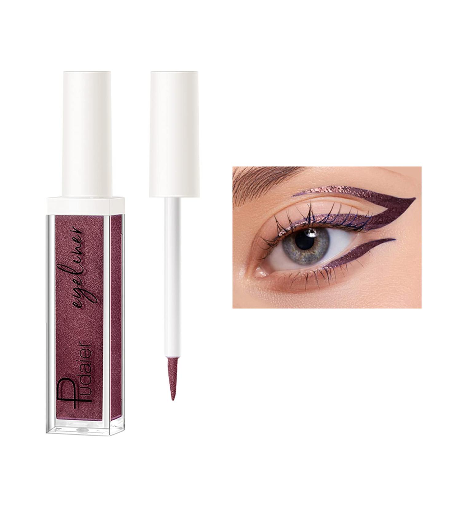 ZUK Glitter Liquid Eyeliner - Quick-Drying, Rich Pigment, Waterproof, Long Lasting - 0.11 Fl Oz - Buy Online on SooperMarket.com