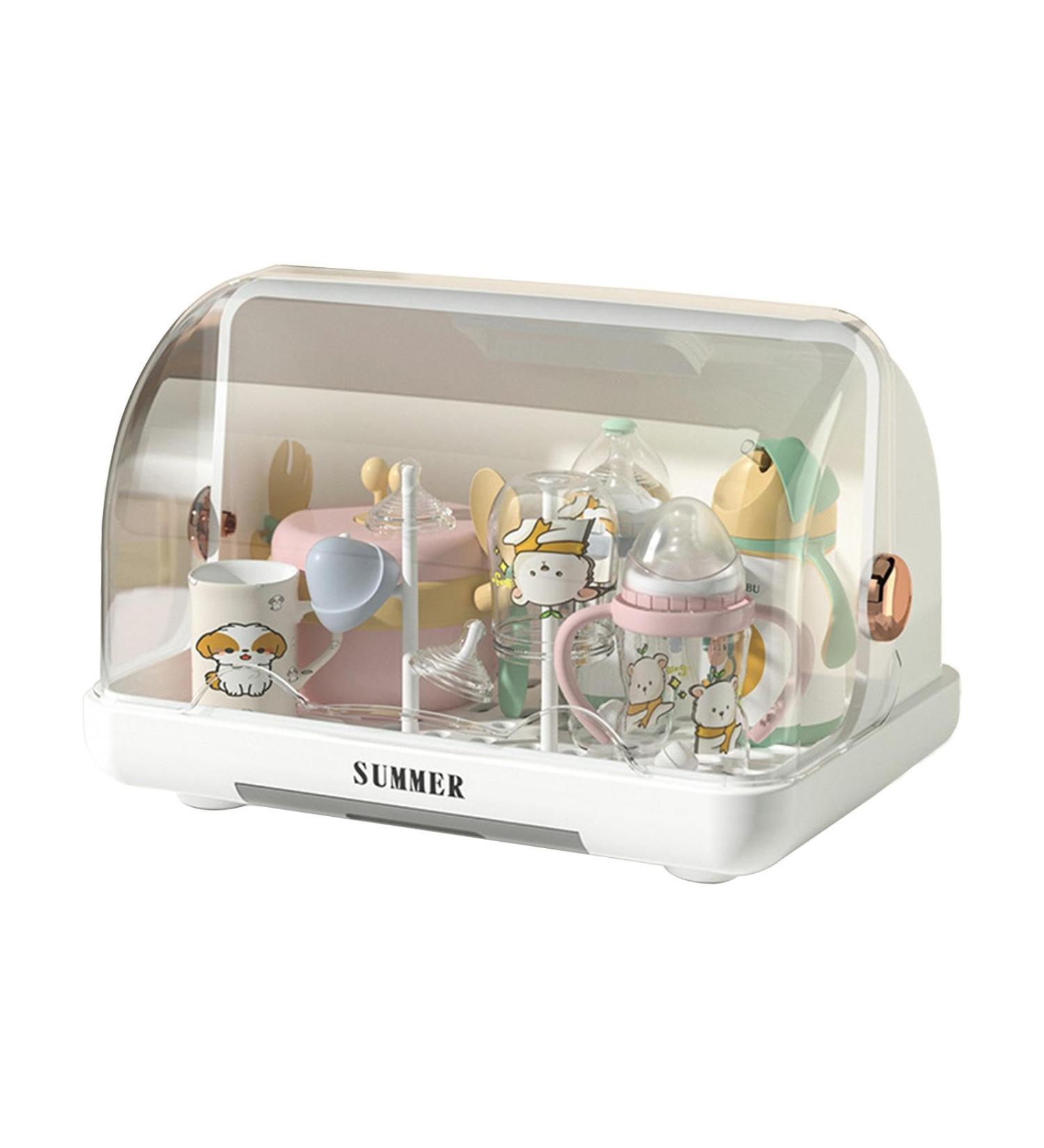 Calakono White Storage Box for Baby Bottles - Efficient Organization for Milk Bottles | International Shipping - Buy Online on SooperMarket.com