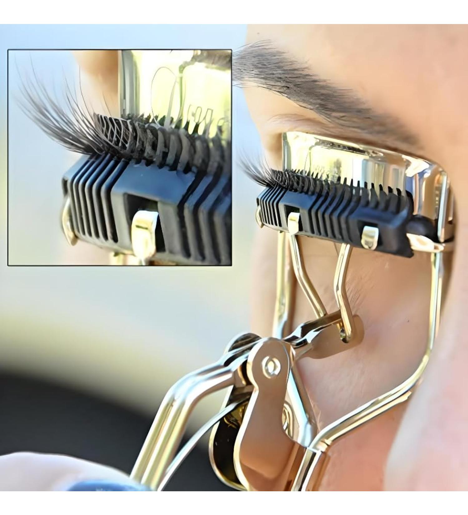 Professional Eyelash Curler with Built-in Comb Eyelash Curler with Comb Clip Eyelash Curler with Integrated Comb - Buy Online on SooperMarket.com