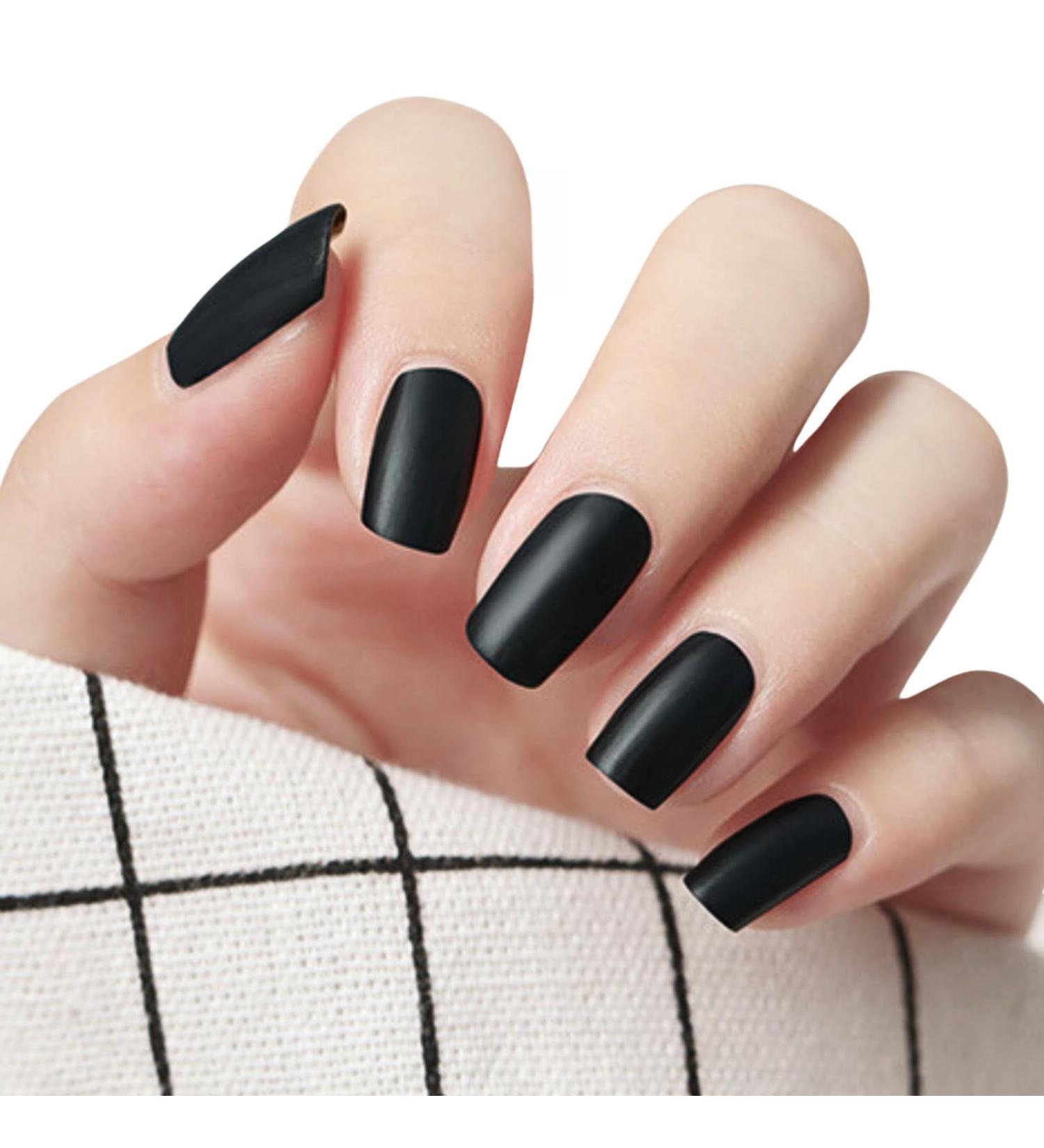 Black Nail Polish Matte Nail Polish 7 Days Long Lasting Nail Polish Quick Dry Nail Gel Polish Natural Non Toxic Nail Varnish DIY Nail Art at Home - Buy Online on SooperMarket.com