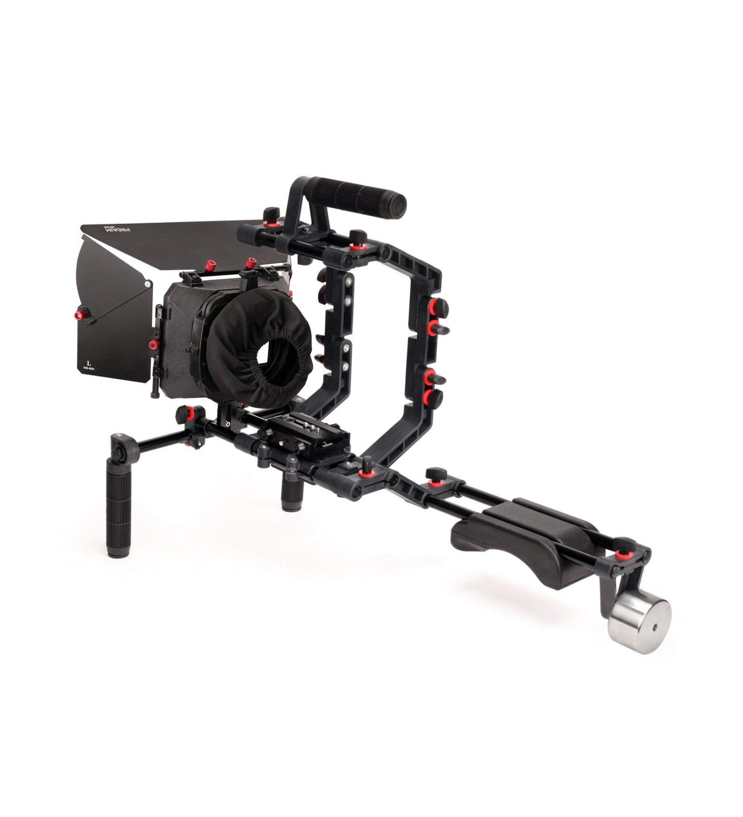 Filmcity DSLR Camera Shoulder Support Rig Kit with Cage & Matte Box | Compatible with DV, HDV, and DSLR Video Camcorders | Includes Free Offset Z Bracket (FC-02) - Buy Online on SooperMarket.com