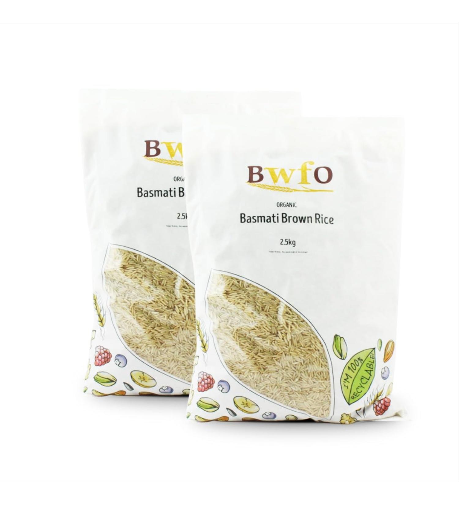 Organic Basmati Brown Rice 5kg (BWFO)